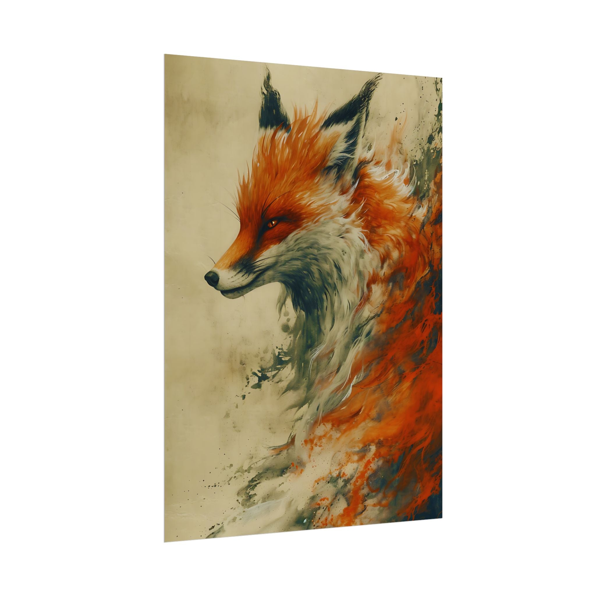 fantasy-red-fox-poster-print-rolled-posters-wall-art-animal-lover-gift-unique-home-decor-wildlife-art-print-fox-lover-birthda