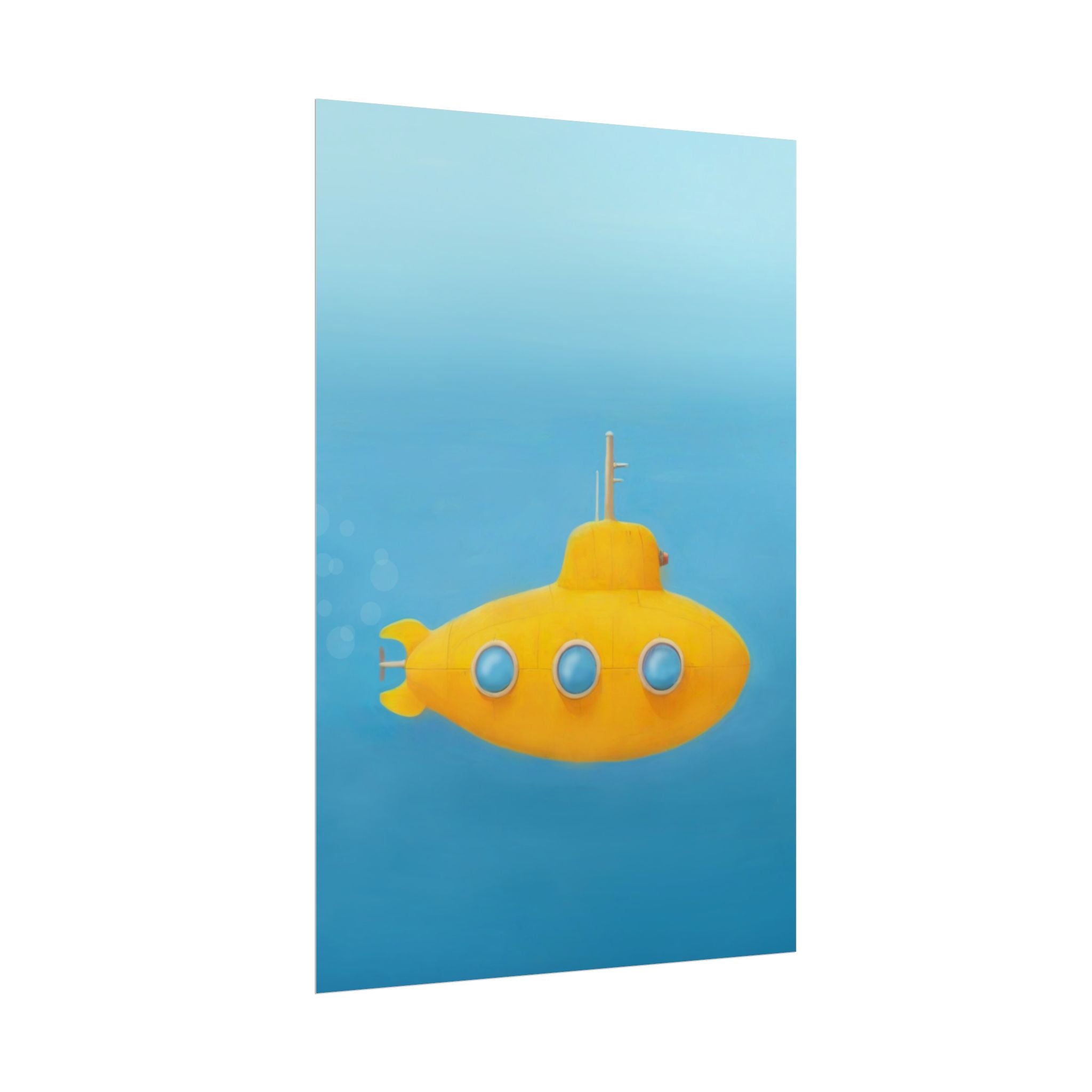 yellow-submarine-nursery-poster-art-fine-art-poster-wall-art-submarine-print-yellow-nursery-decor-gender-neutral-nursery