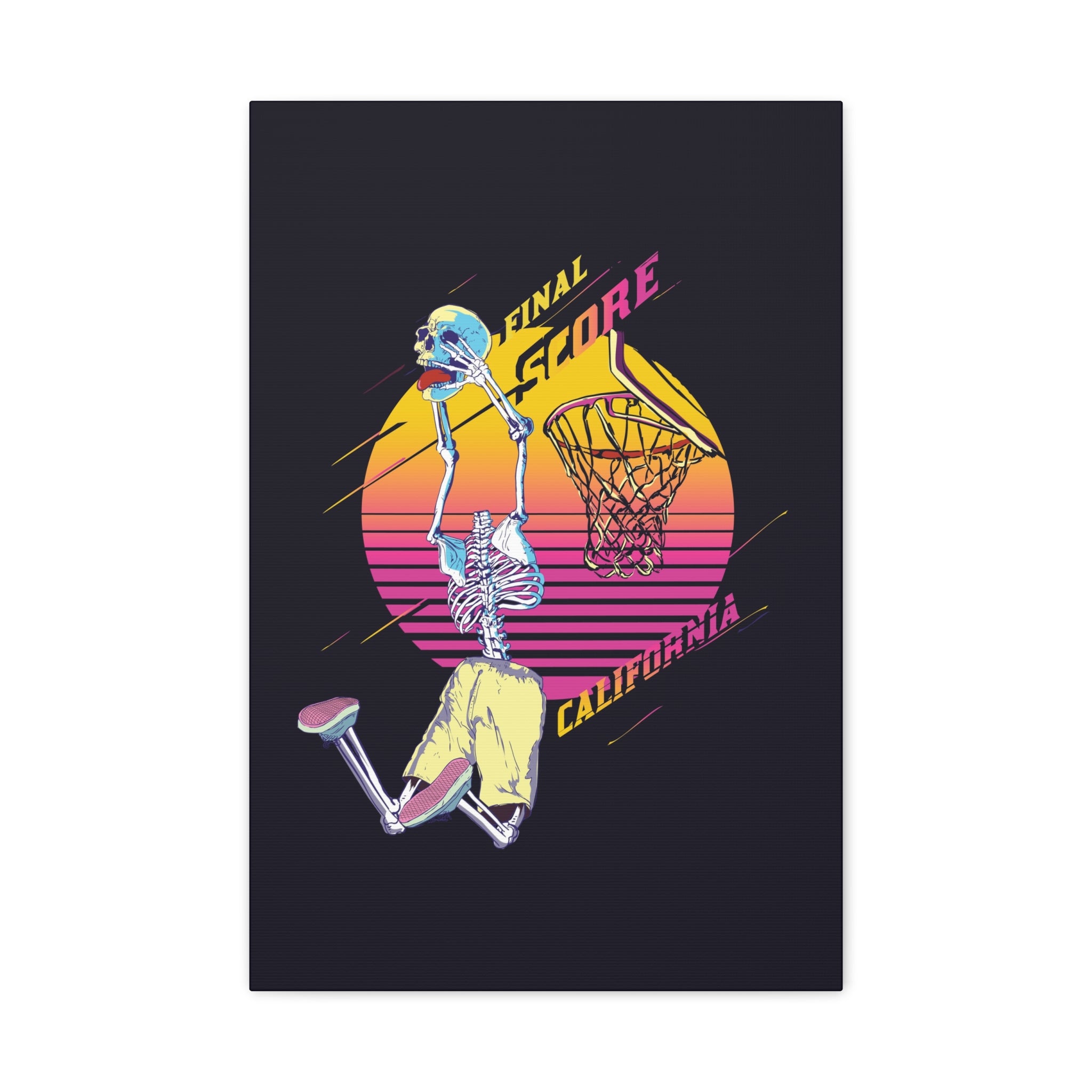 california-basketball-canvas-wall-art-basketball-prints-skull-art-retro-basketball-decor-basketball-home-wall-decor-housewarm
