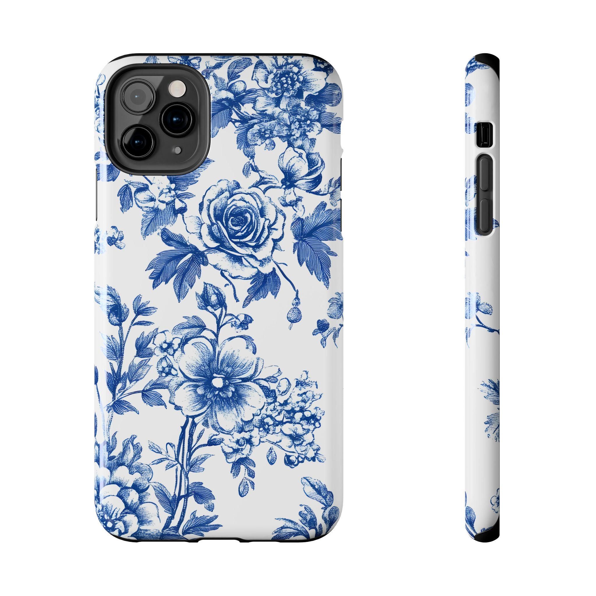 french-toile-floral-tough-iphone-case-blue-iphone-cover-protective-iphone-case-hard-shell-iphone-case-vintage-design-phone-ca