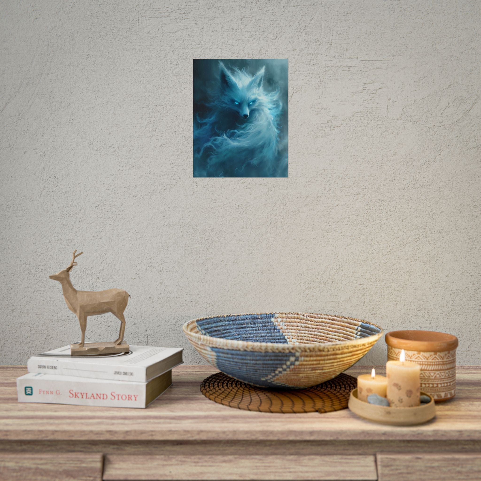 arctic-white-snow-fox-poster-print-fantasy-decor-wildlife-wall-art-home-decor-animal-lover-gift-anime-fantasy-gift