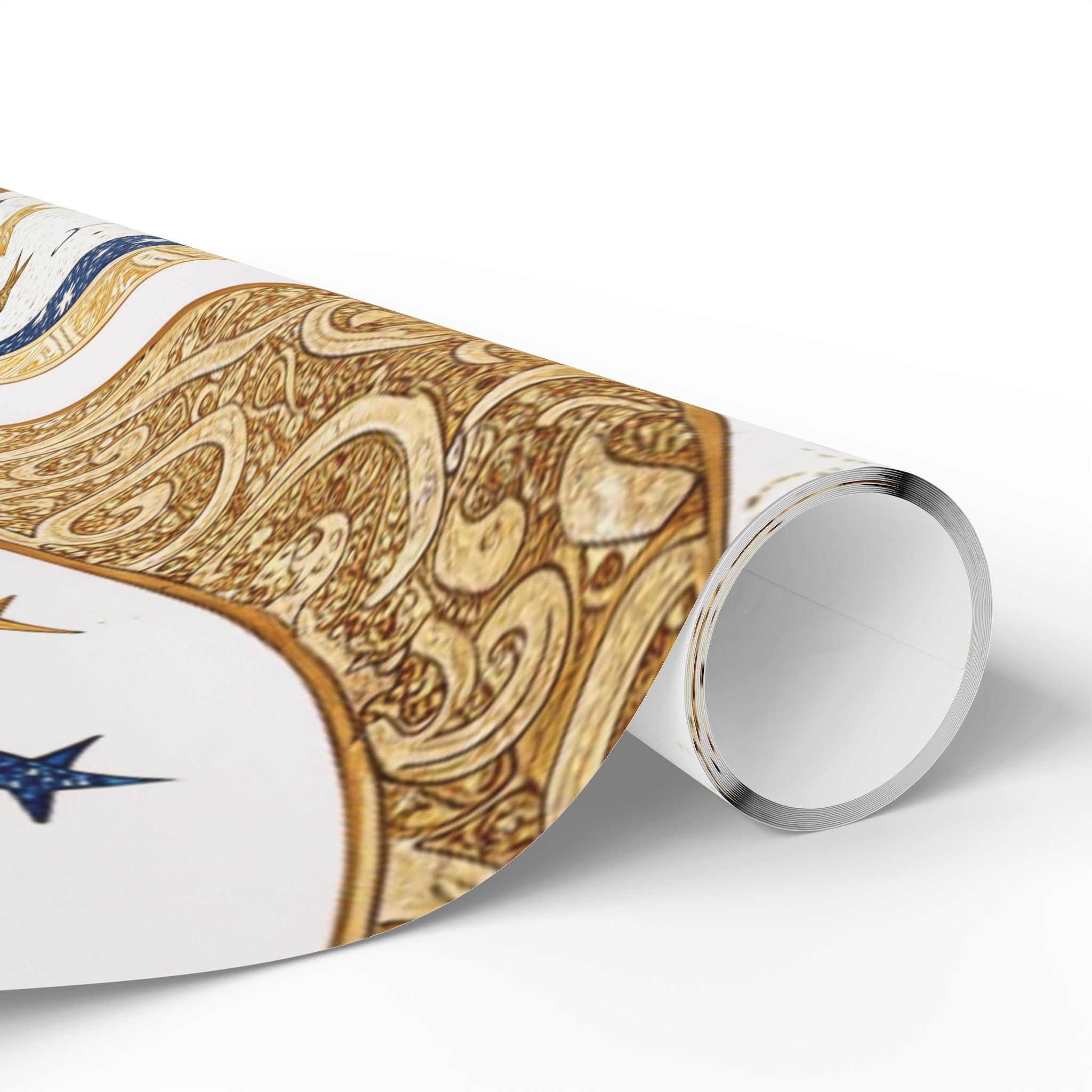 ramadan-night-wrapping-papers-islamic-crescent-moon-gift-wrap-mosque-silhouette-eid-holiday-supplies-festive-present-packagin