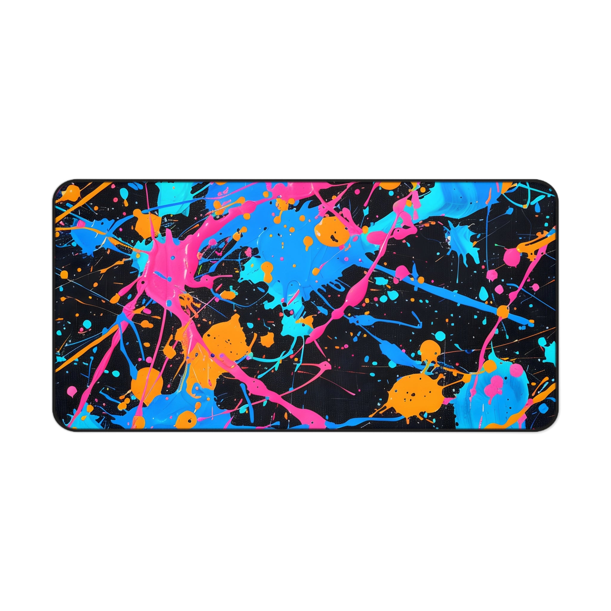 neon-abstract-paint-splatter-desk-mat-light-blue-large-gaming-mouse-pad-colorful-work-from-home-desk-accessory-desk-blotter