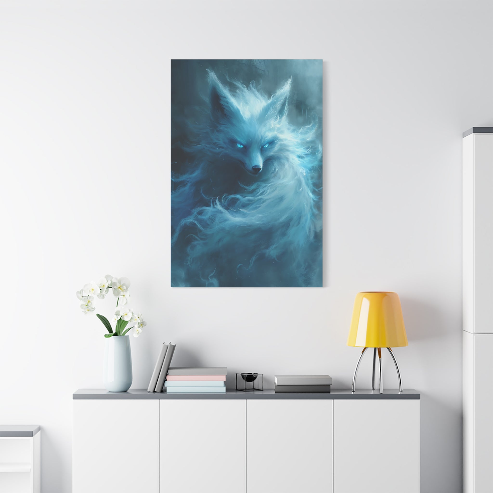 canvas-wall-art-white-snow-fox-fantasy-decor-wildlife-wall-art-home-decor-animal-lover-gift-nature-print-canvas-print-gift