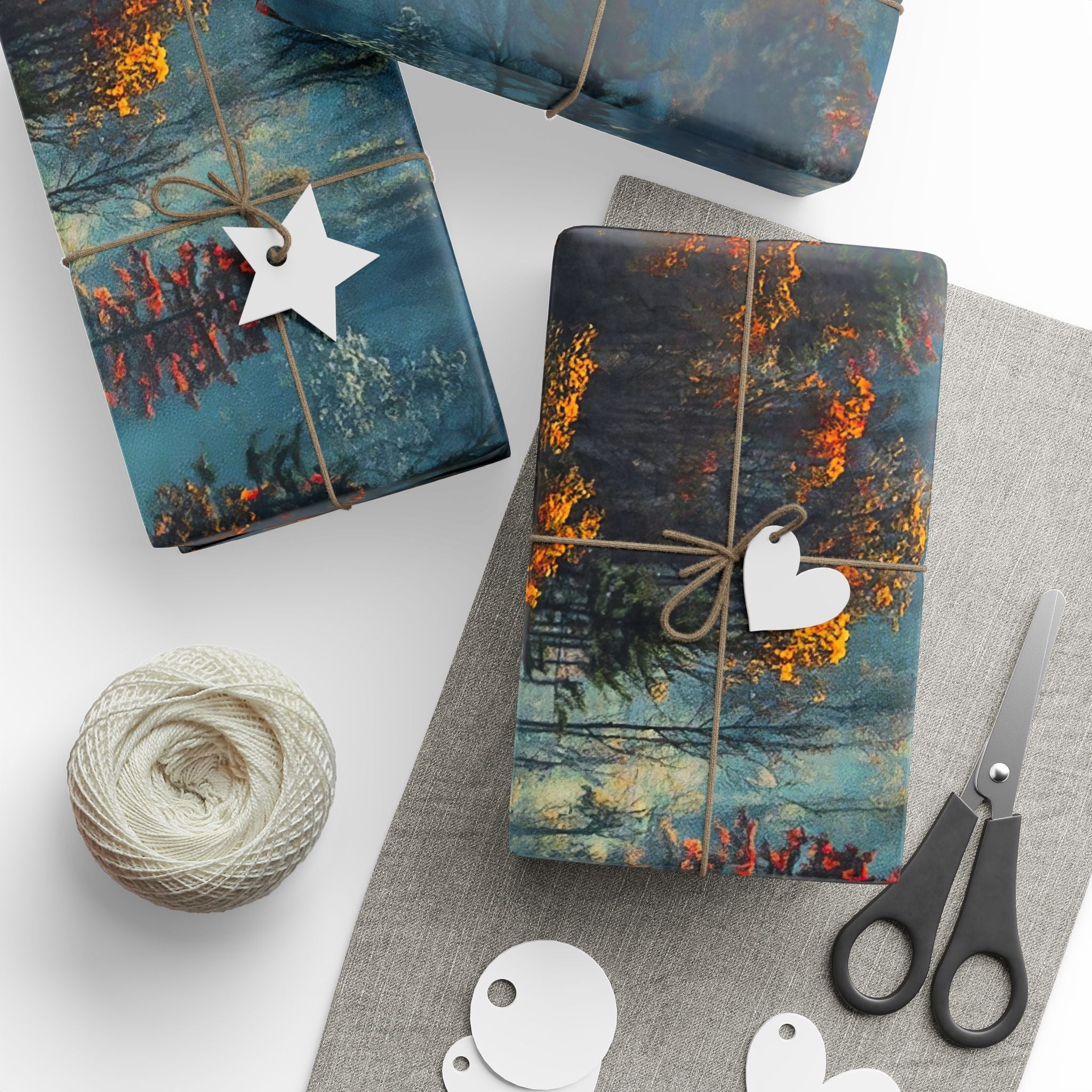 forest-mist-wrapping-paper-nature-gift-wrap-foggy-woods-present-wrap-tree-lover-decorative-paper-outdoor-adventure-crafting-s