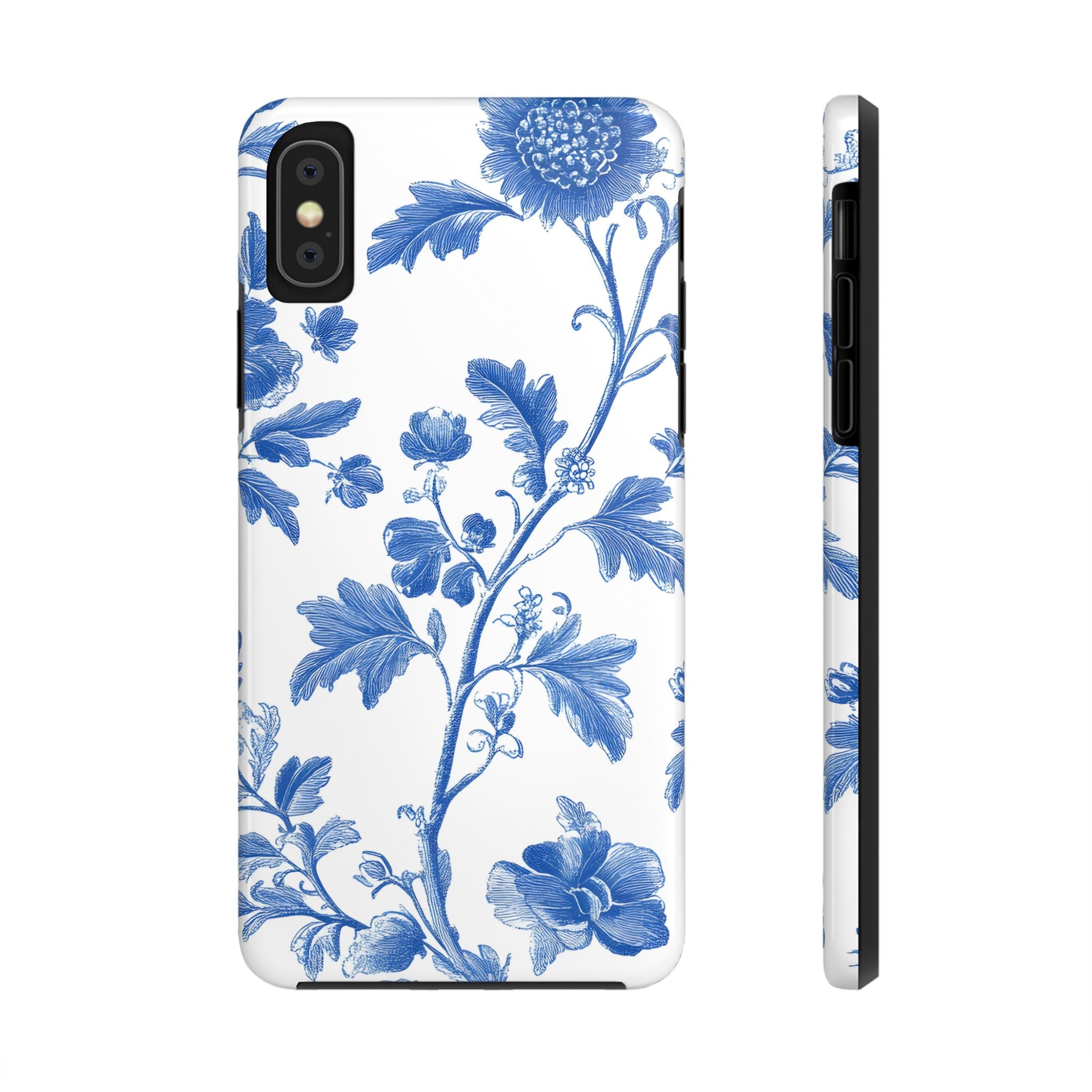 french-toile-floral-tough-iphone-case-blue-iphone-cover-protective-iphone-case-hard-shell-iphone-case-vintage-design-iphone-c