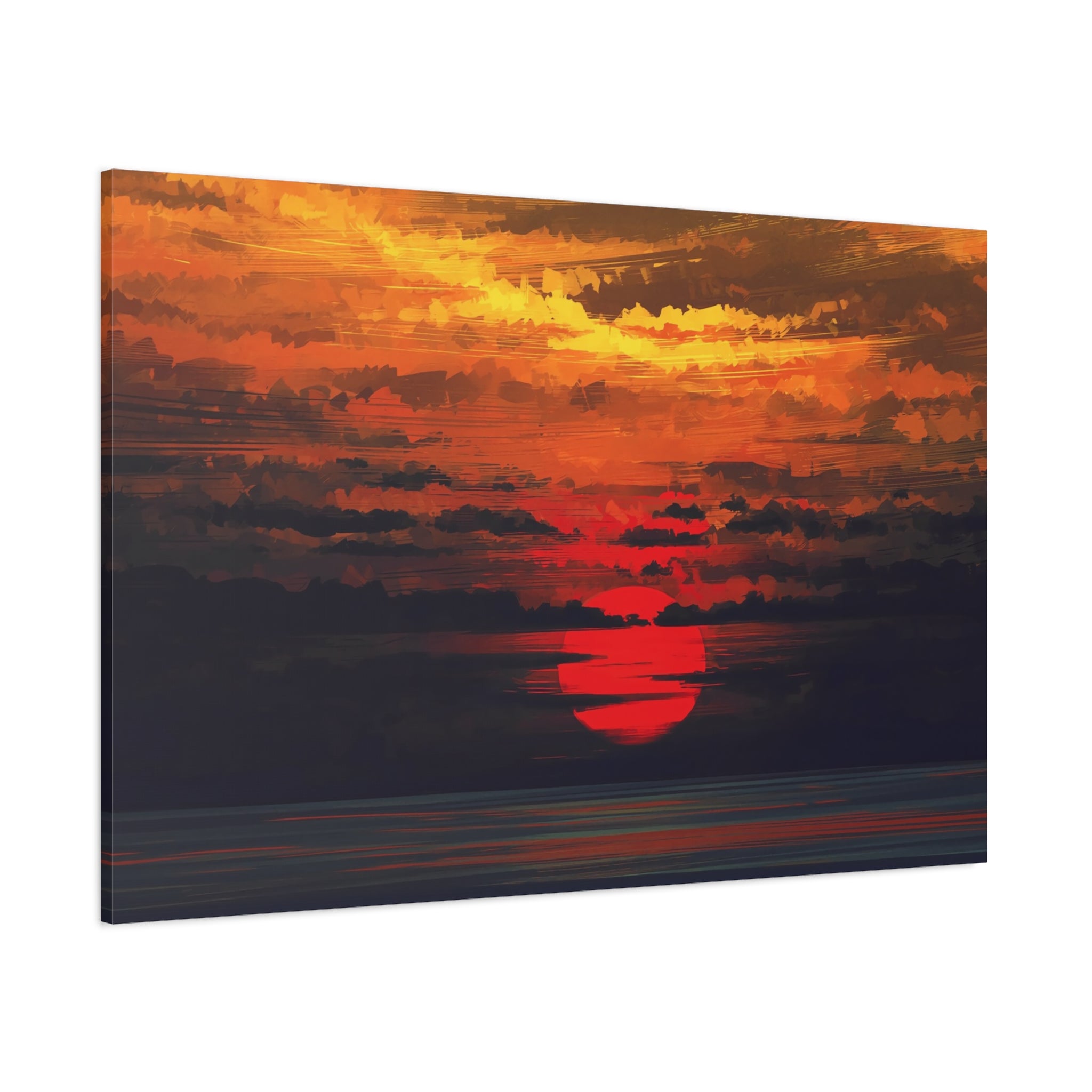 canvas-wall-art-red-sunset-landscape-cozy-home-decor-canvas-print-living-room-decor-farm-house-wall-decor-house-warming-gift