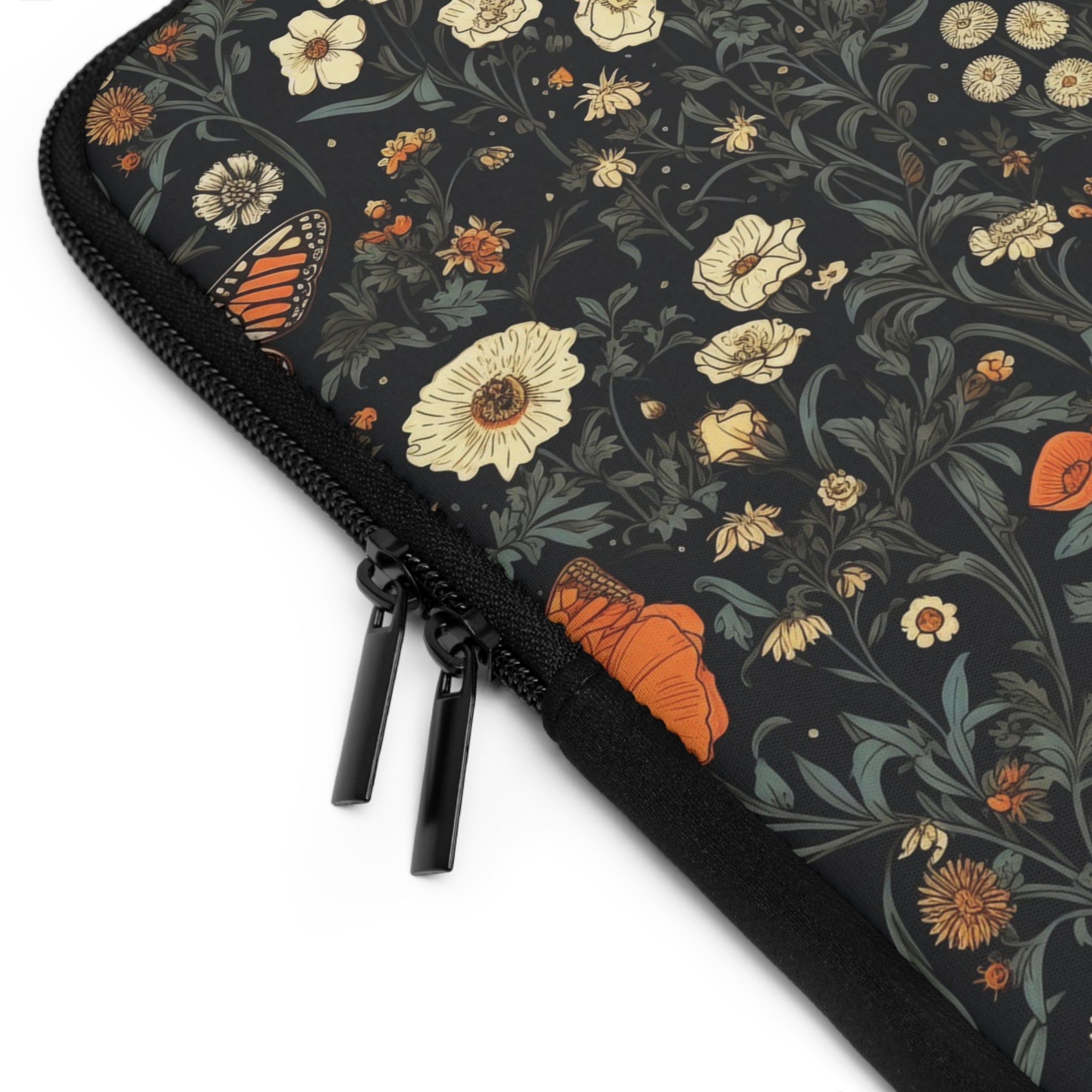 copy-of-laptop-sleeve-cottagecore-dark-flowers-monarch-butterfly-sleeve-macbook-air-sleeve-floral-computer-bag-tech-case-tabl