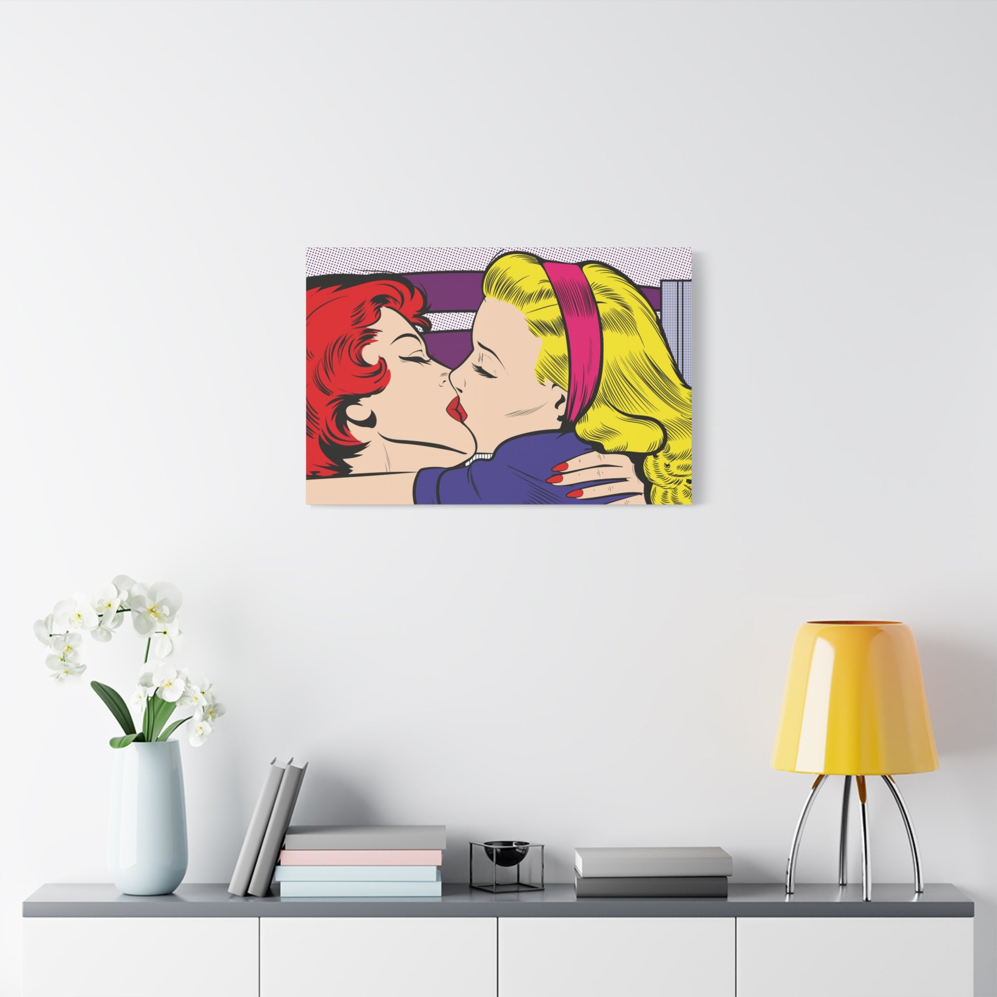 canvas-print-pop-art-lesbian-kiss-home-decor-wall-art-lgbt-pride-gift-matte-stretched-wall-art-unique-artwork