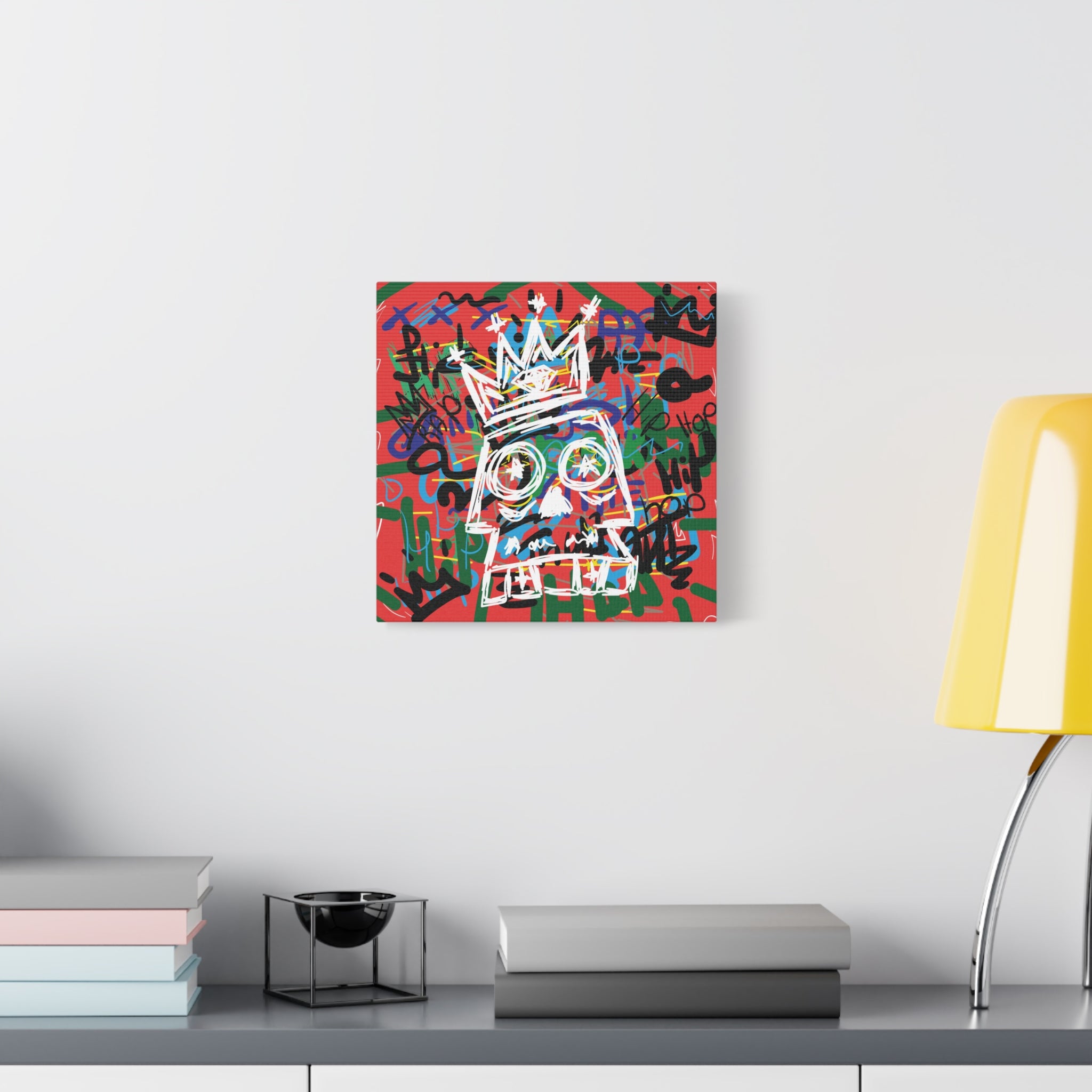 canvas-print-skull-with-crown-hip-hop-doodle-living-room-decor-graffiti-art-wall-art-poster-home-decoration-unique-gift