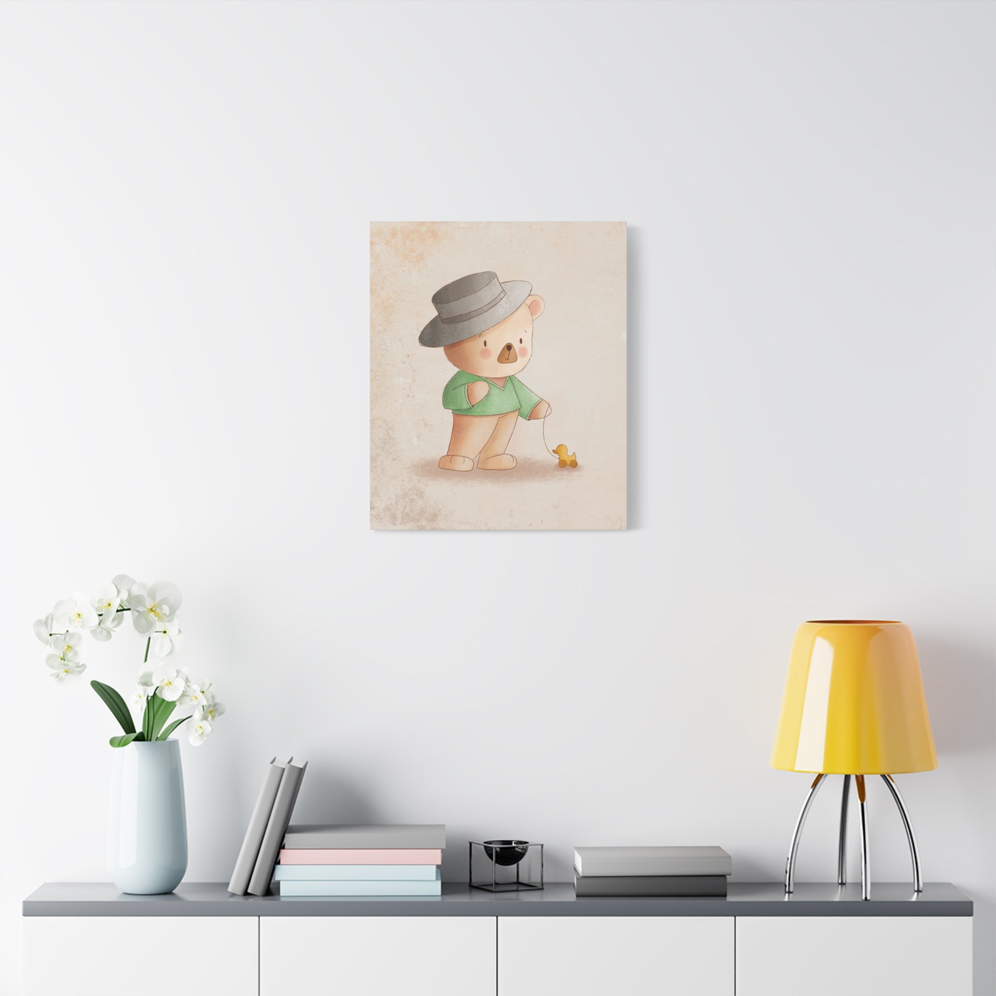 canvas-wall-art-cute-bear-nursery-decor-baby-bear-print-stretched-canvas-nursery-art-cute-bear-decoration-baby-nursery-cute-a