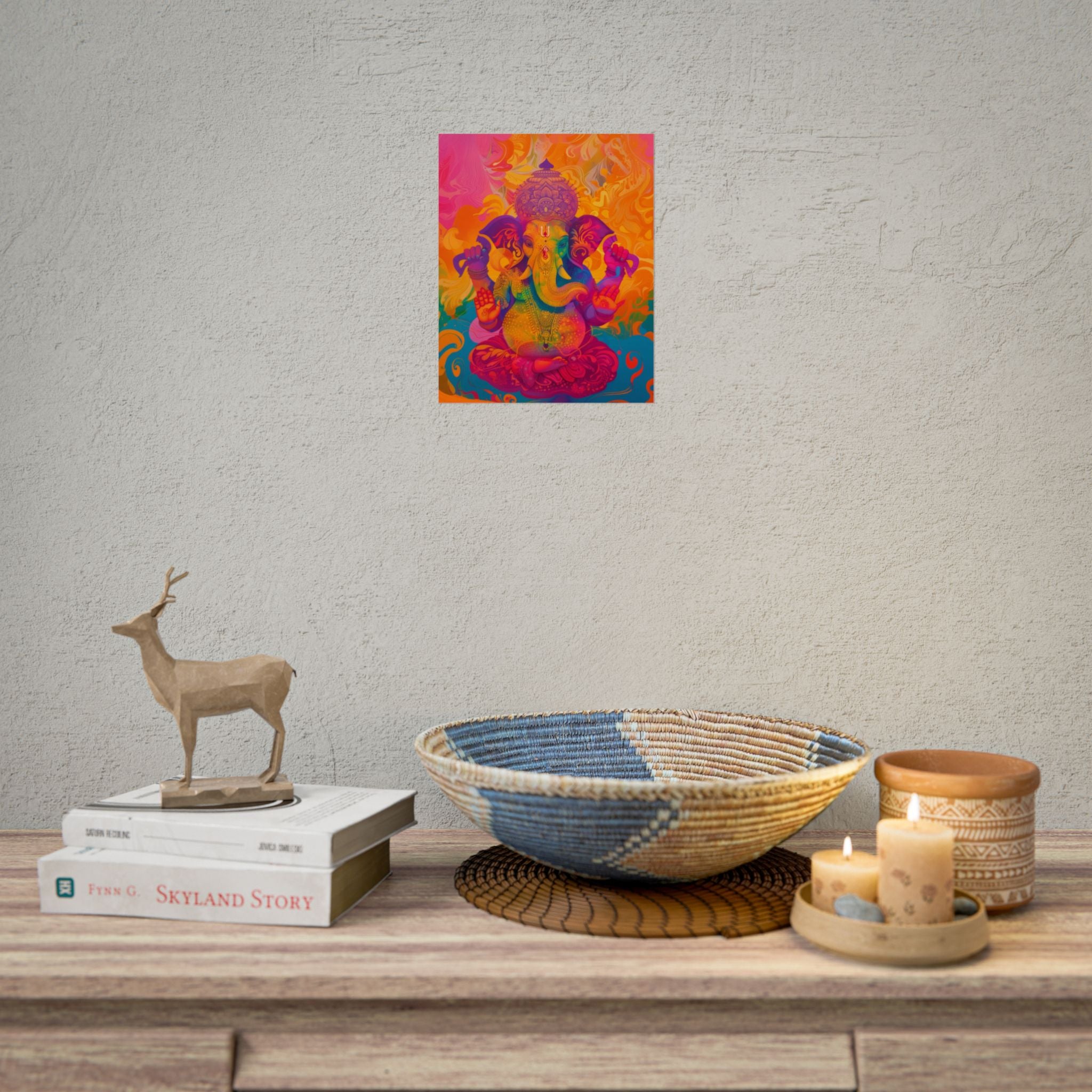 colorful-ganesha-poster-print-wall-art-decor-spiritual-home-decor-lord-ganesha-art-hindu-god-wall-decor-ethnic-wall-hanging