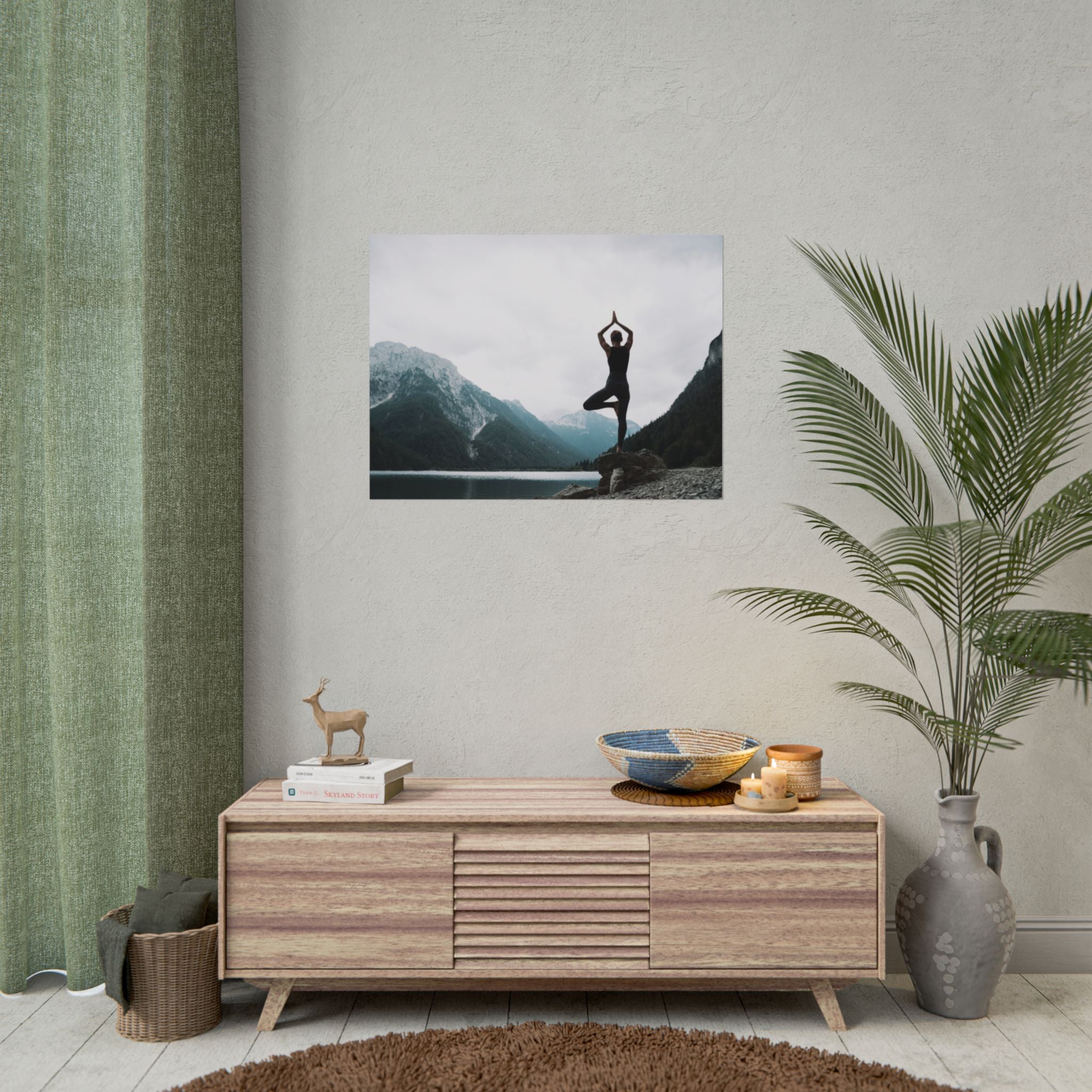 zen-retreat-poster-rolled-poster-yoga-nature-peace-meditation-gift-home-decor-poster-art-poster-gift