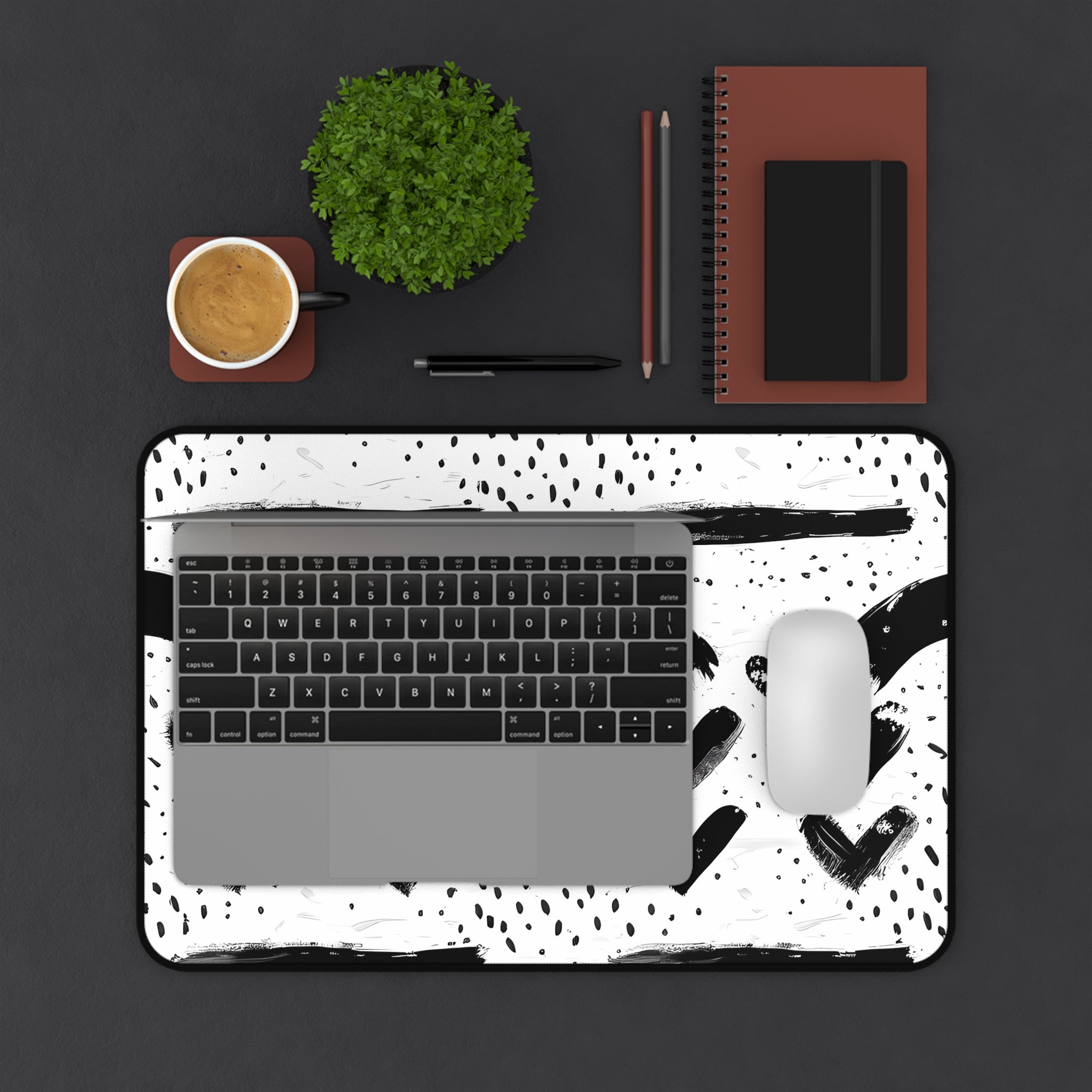 monochrome-mouse-pad-black-and-white-face-desk-mat-sleek-black-and-white-desk-pad-modern-minimalist-mouse-pad