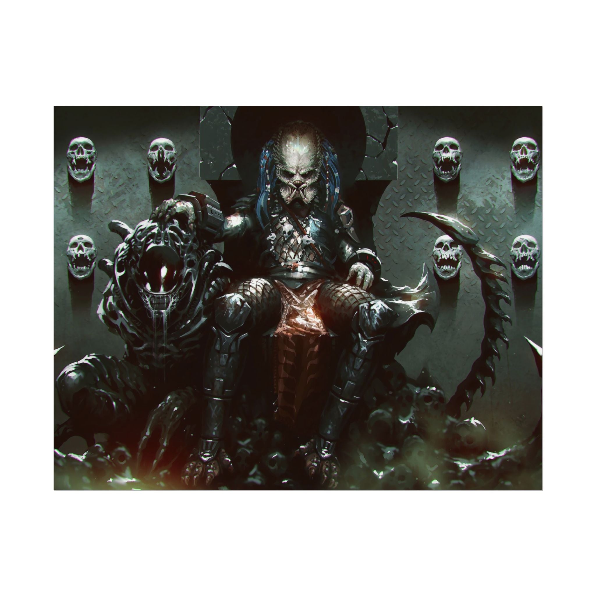 predator-alien-poster-art-xenomorph-movie-poster-print-alien-wall-art-sci-fi-home-decor-geek-wall-decor