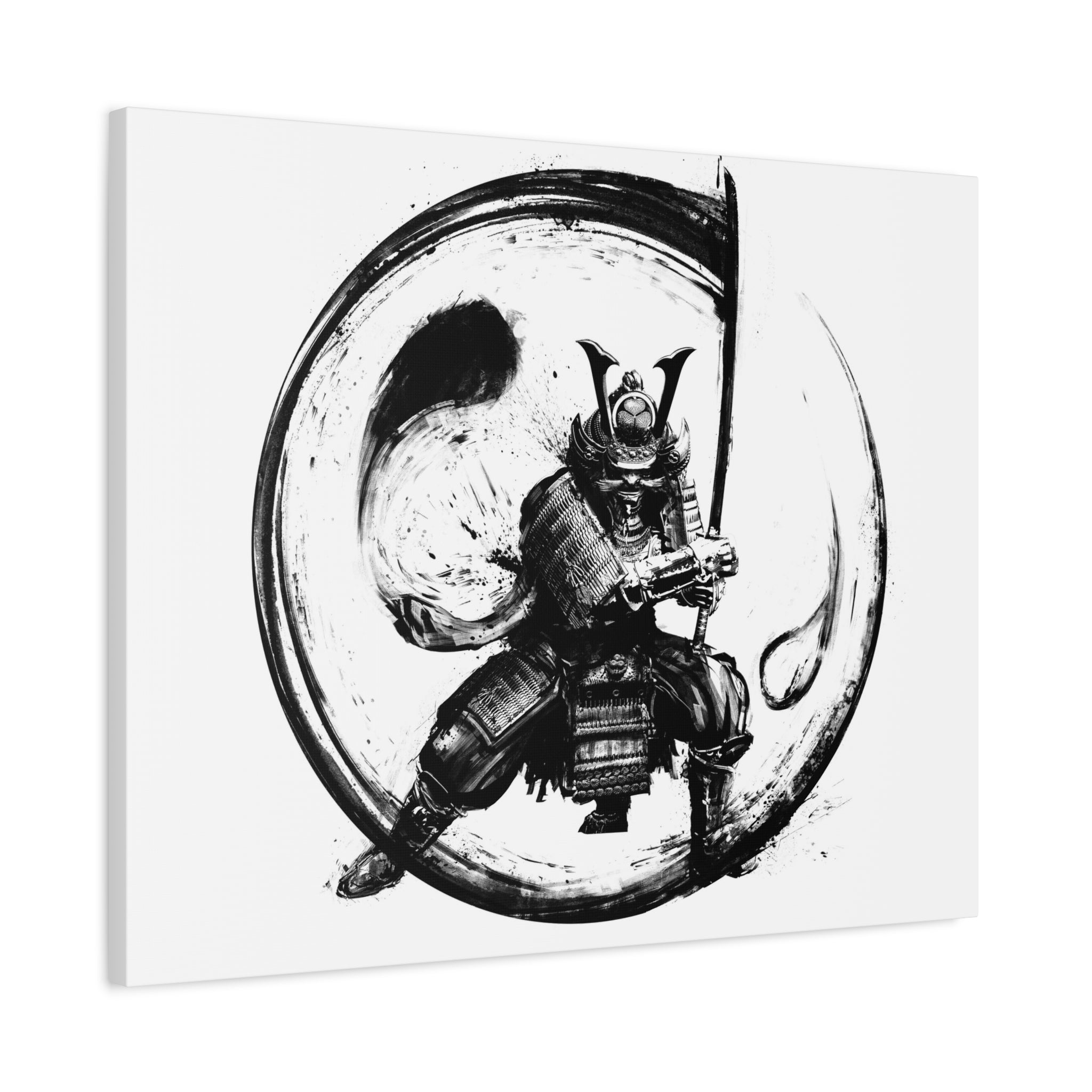 canvas-wall-art-japanese-samurai-ying-yang-katana-oni-mask-black-and-white-home-decor-zen-wall-hanging-asian-art-samurai-swor