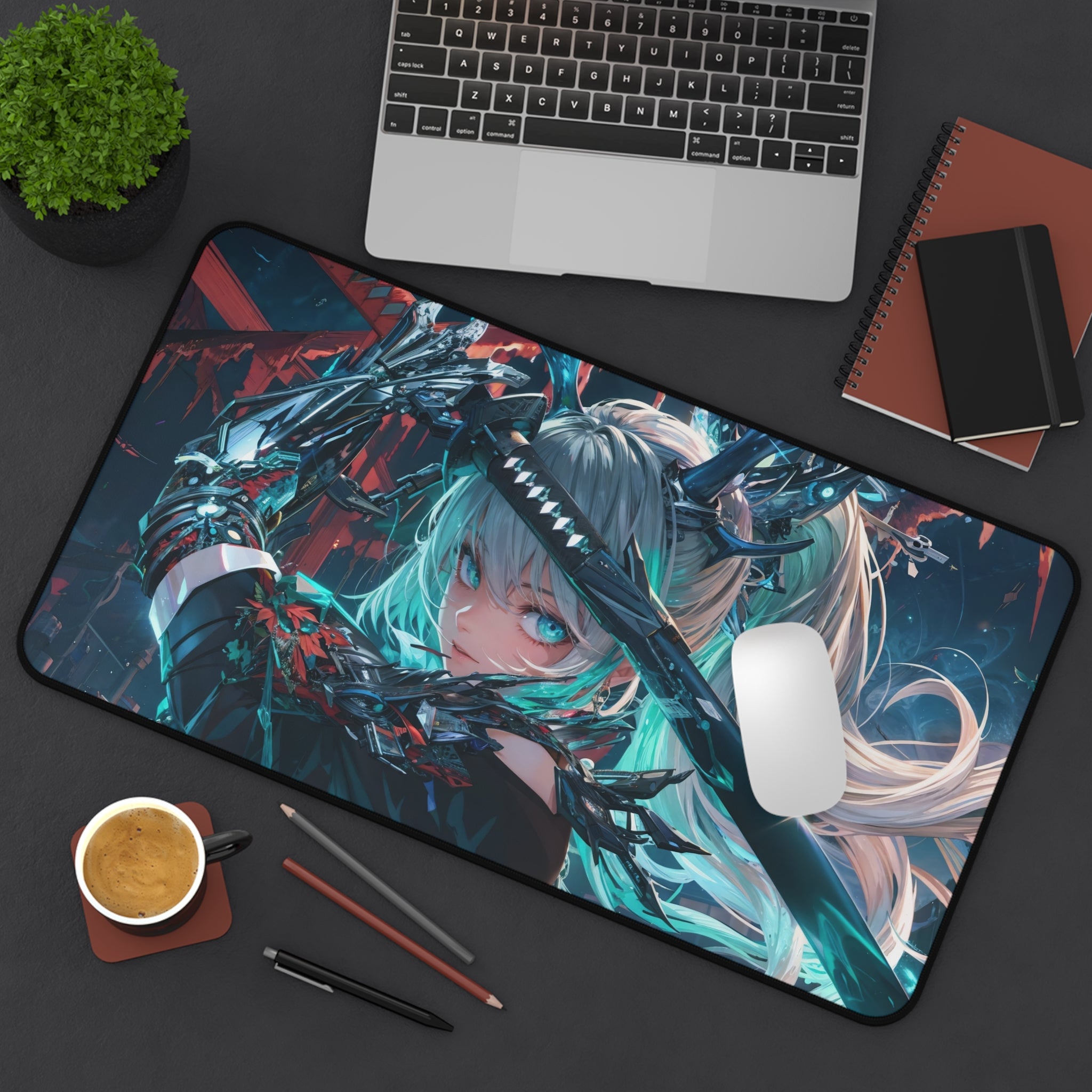 cyberpunk-girl-with-katana-mouse-pad-large-gaming-desk-mat-fantasy-protective-desk-pad-cyber-desk-accessory-anime-girl-mouse-
