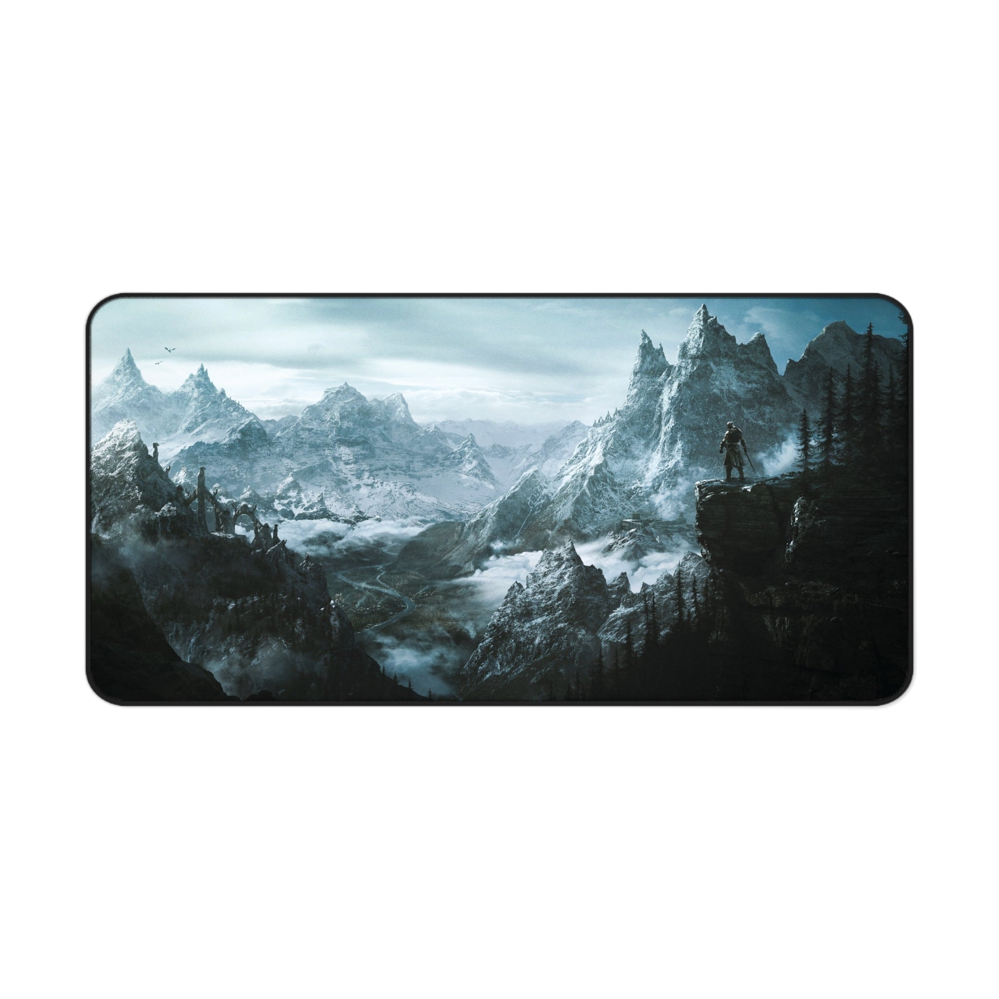 skyrim-cat-deskpad-the-elder-scrolls-oblivion-mousepad-scenery-gaming-desk-mat-dragon-and-viking-warrior-desk-