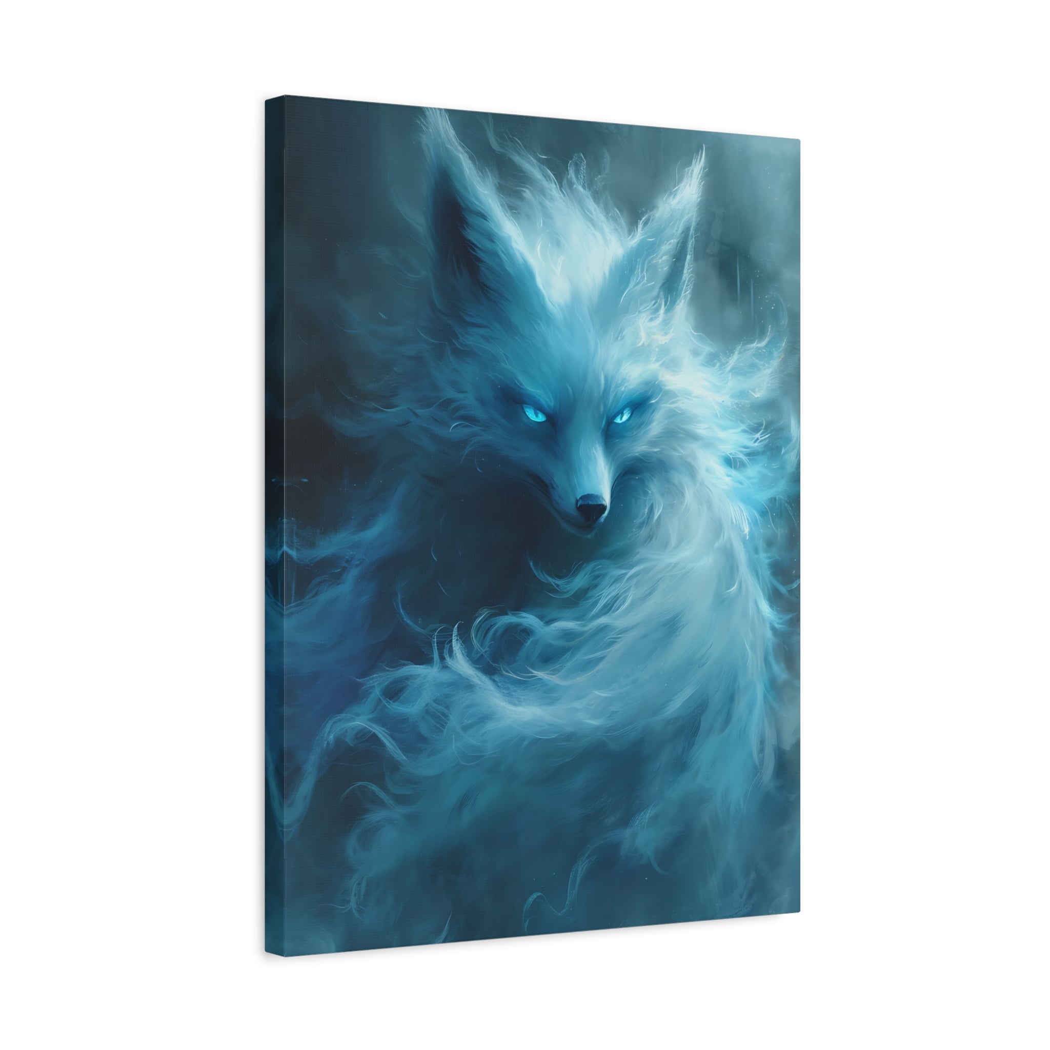 canvas-wall-art-white-snow-fox-fantasy-decor-wildlife-wall-art-home-decor-animal-lover-gift-nature-print-canvas-print-gift