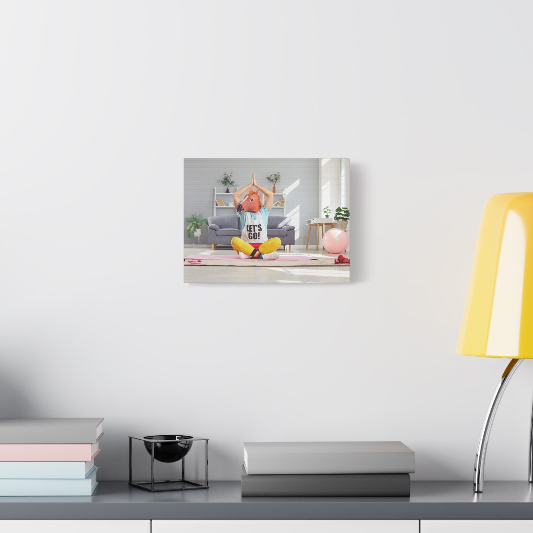 yoga-canvas-funny-horse-mask-matte-wall-art-stretched-decoration-home-decor-gift-poster-print-artwork