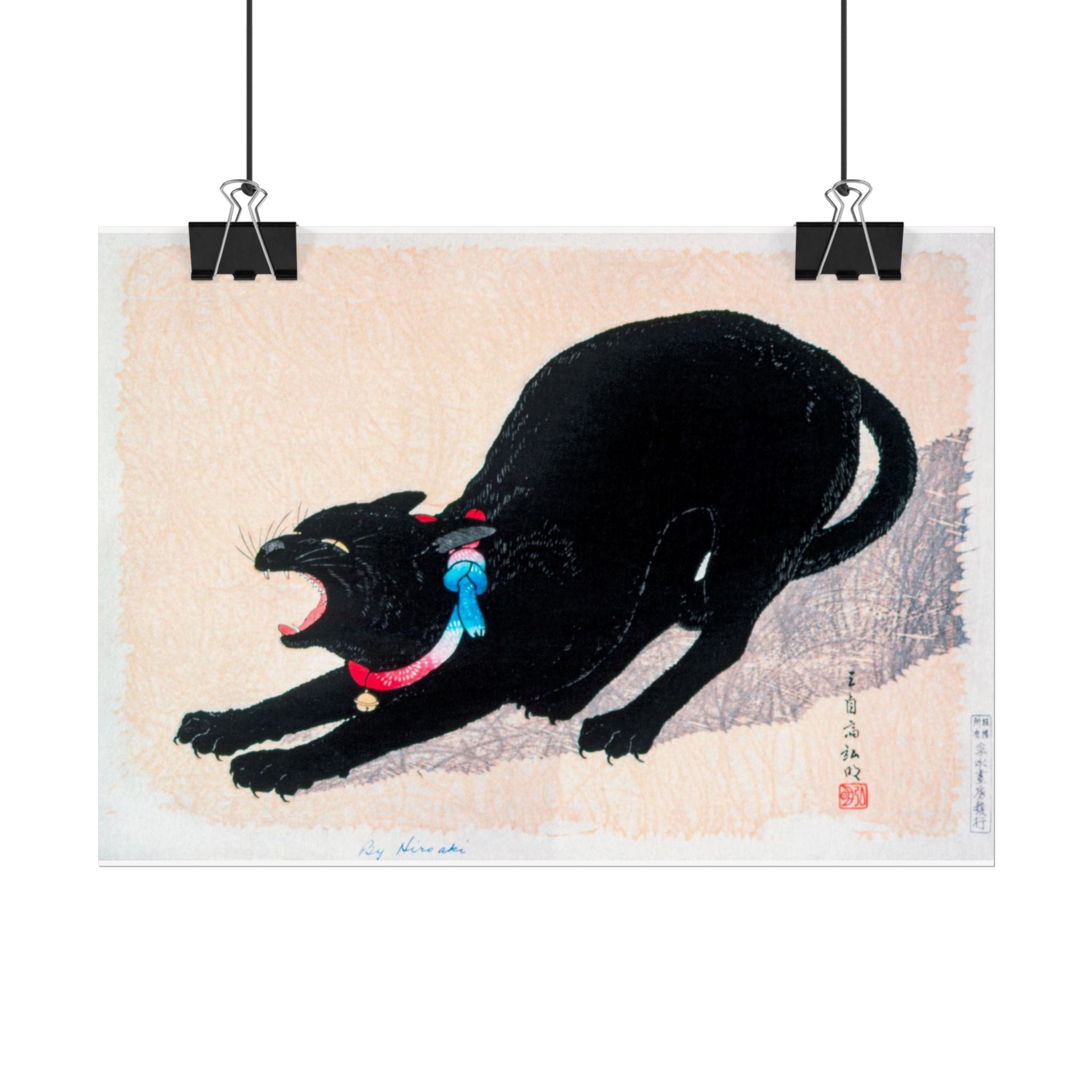 black-cat-hissing-poster-print-rolled-wall-art-for-cat-lovers-cat-art-decor-cat-themed-home-decor-gift-for-cat-owners-cat-wal