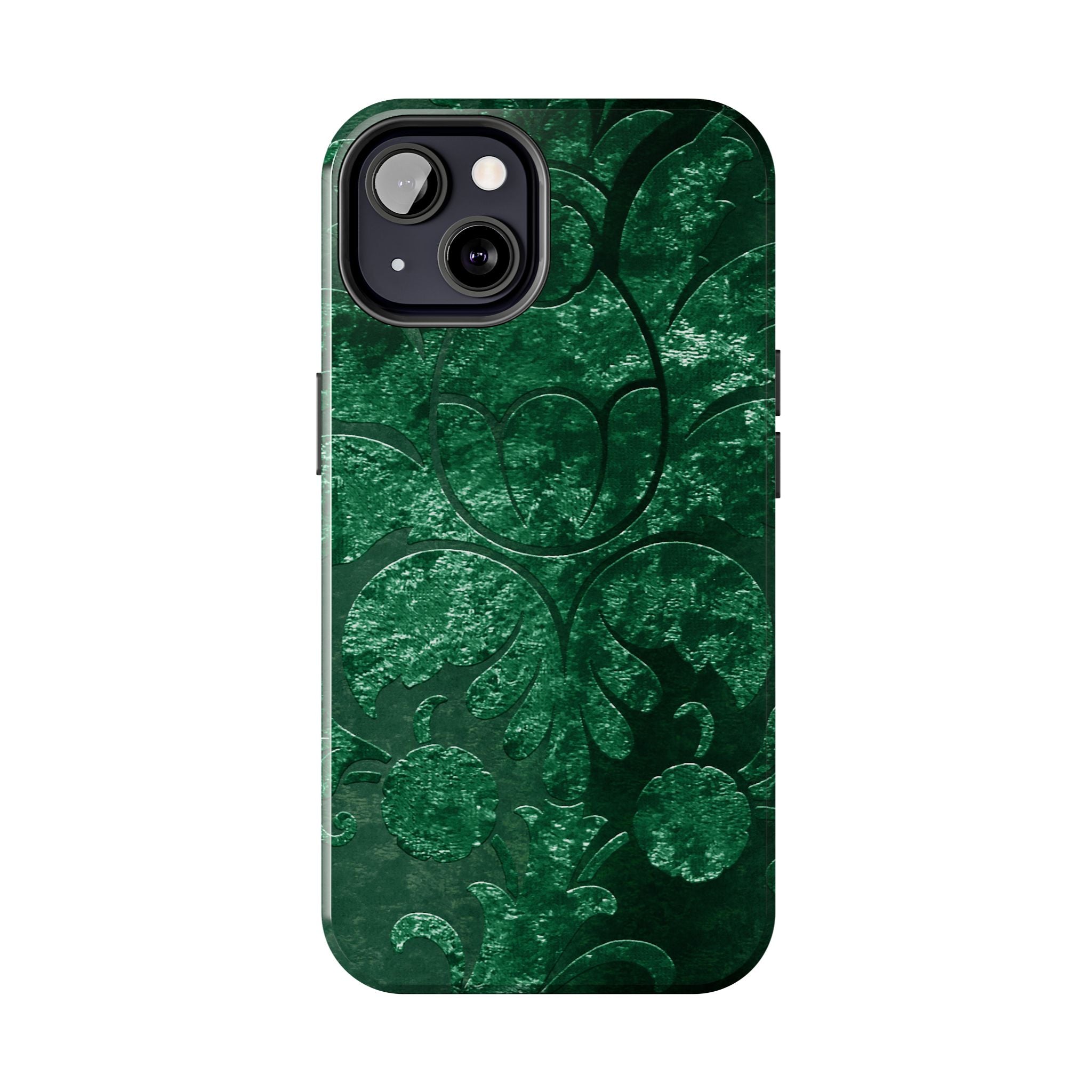 embossed-emerald-velvet-tough-iphone-case-protective-iphone-cover-heavy-duty-iphone-case-rugged-phone-case-durable-smartphone