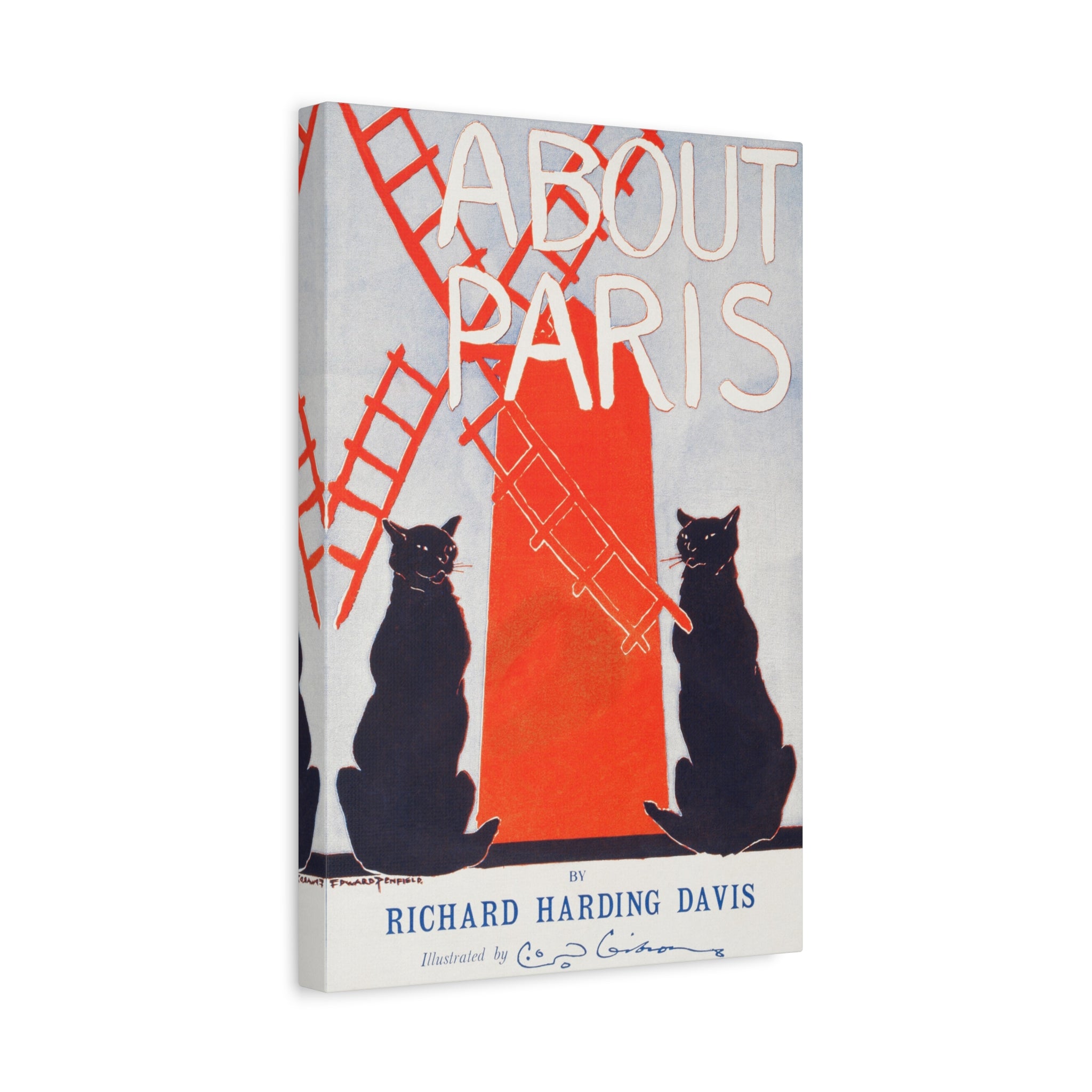 canvas-print-paris-decor-by-edward-penfield-matte-stretched-canvas-black-cats-living-room-home-decor-parisian-illustration