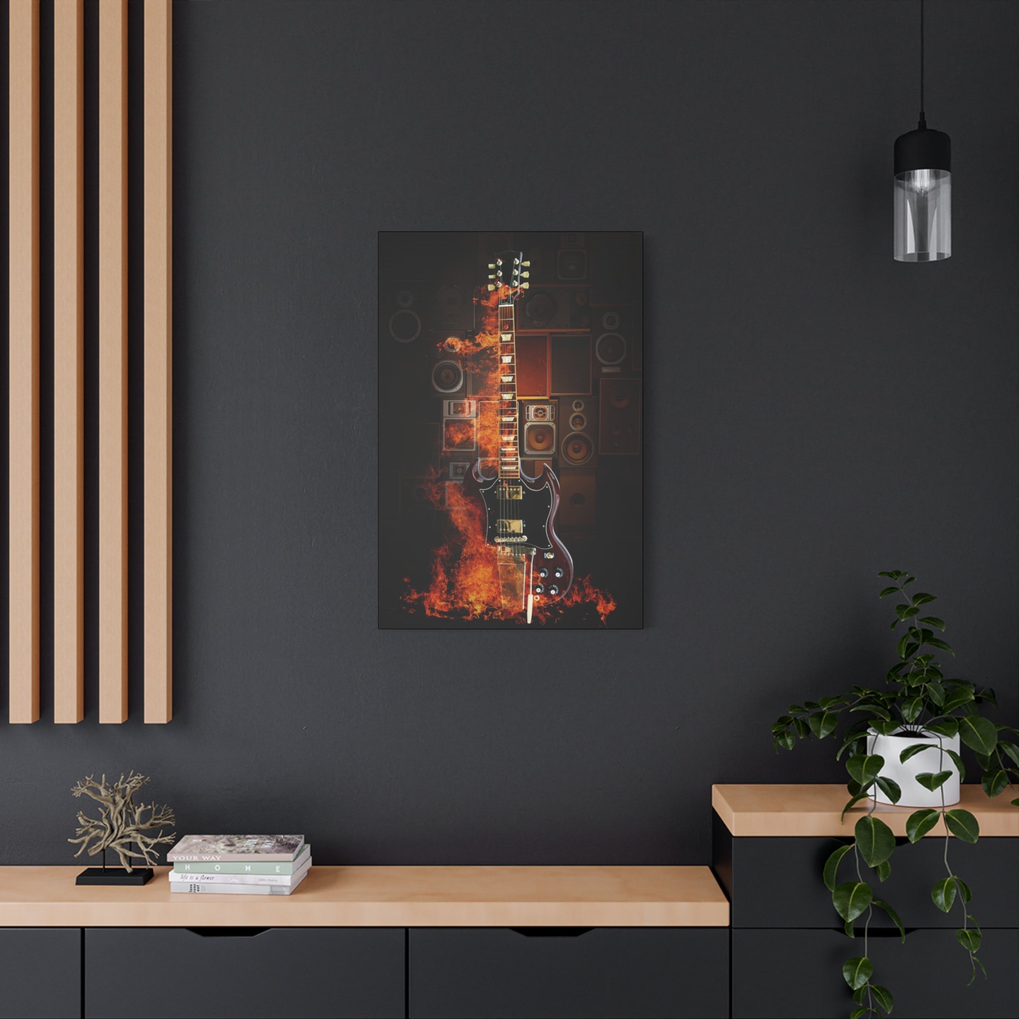 canvas-print-rock-n-roll-guitar-in-fire-home-wall-decor-music-art-gift-matte-stretched-wall-art-musicians-gift-guitarist-deco