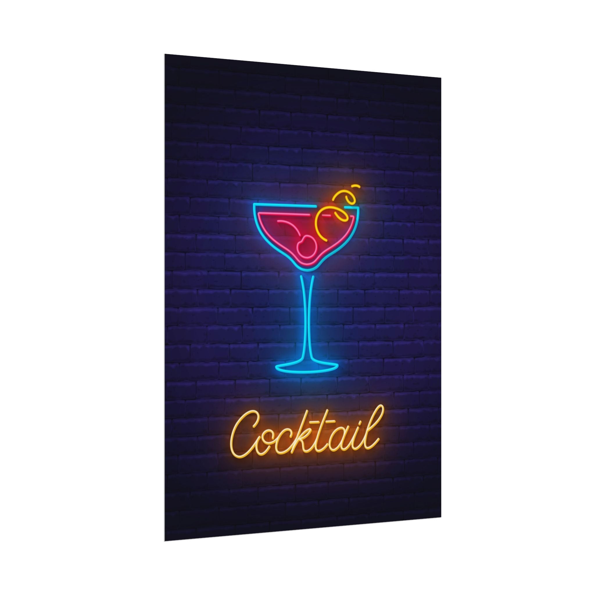 cocktail-neon-martini-poster-wall-art-decor-large-poster-artwork-cocktail-print-bar-decor-kitchen-wall-art