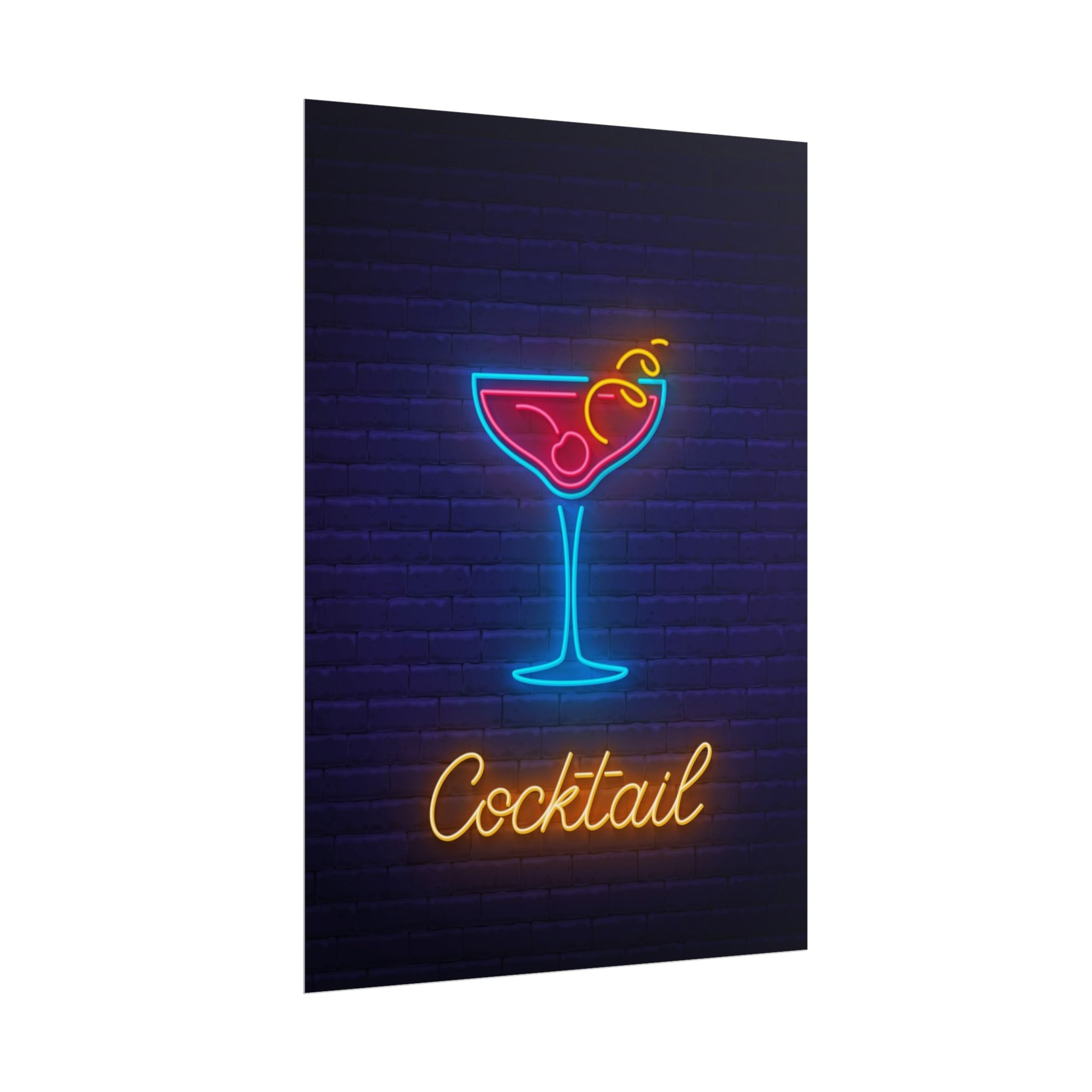 cocktail-neon-martini-poster-wall-art-decor-large-poster-artwork-cocktail-print-bar-decor-kitchen-wall-art