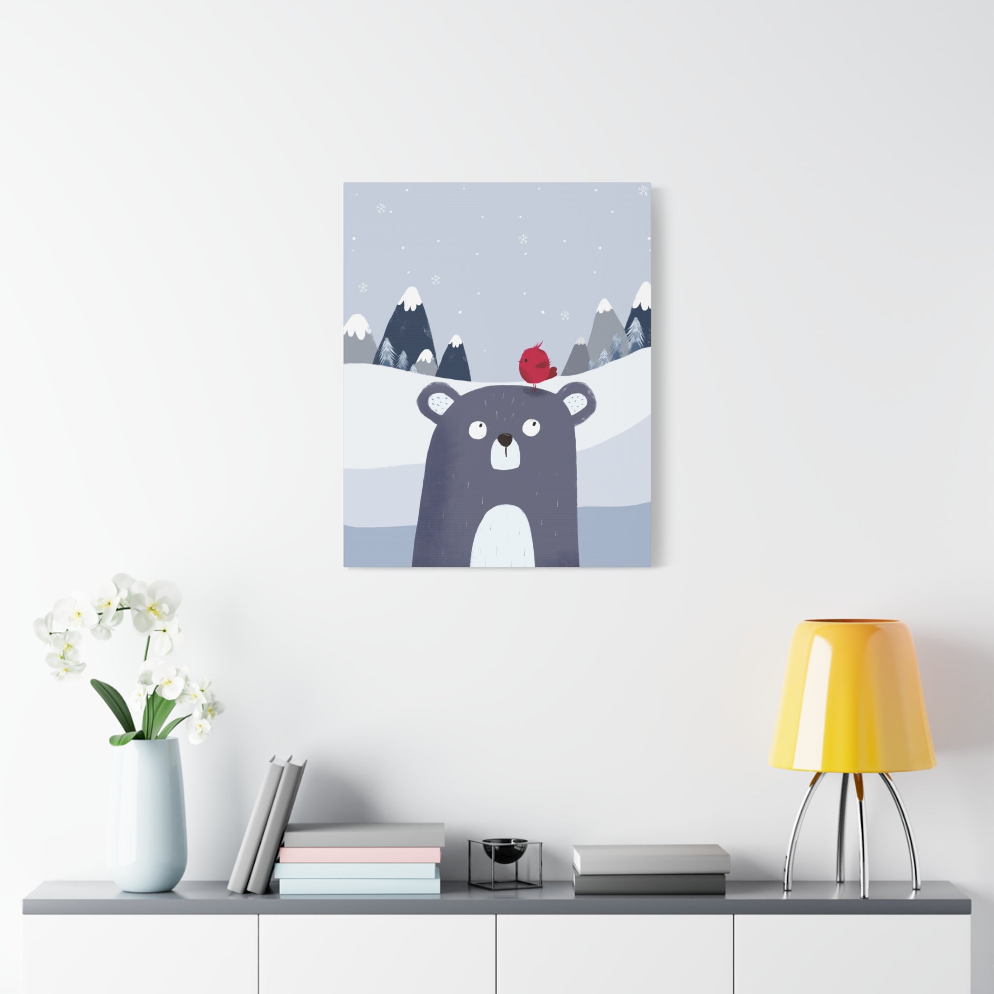canvas-wall-art-cute-bear-nursery-decor-baby-bear-print-stretched-canvas-nursery-art-cute-bear-decoration-baby-nursery-cute-a
