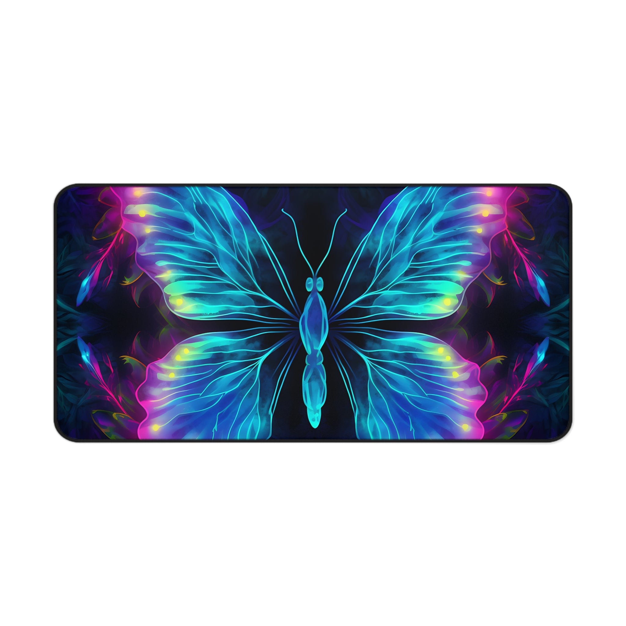 vibrant-blue-purple-butterfly-and-neon-mouse-pad-desk-pad-desk-accessories-office-decor-large-mousepad
