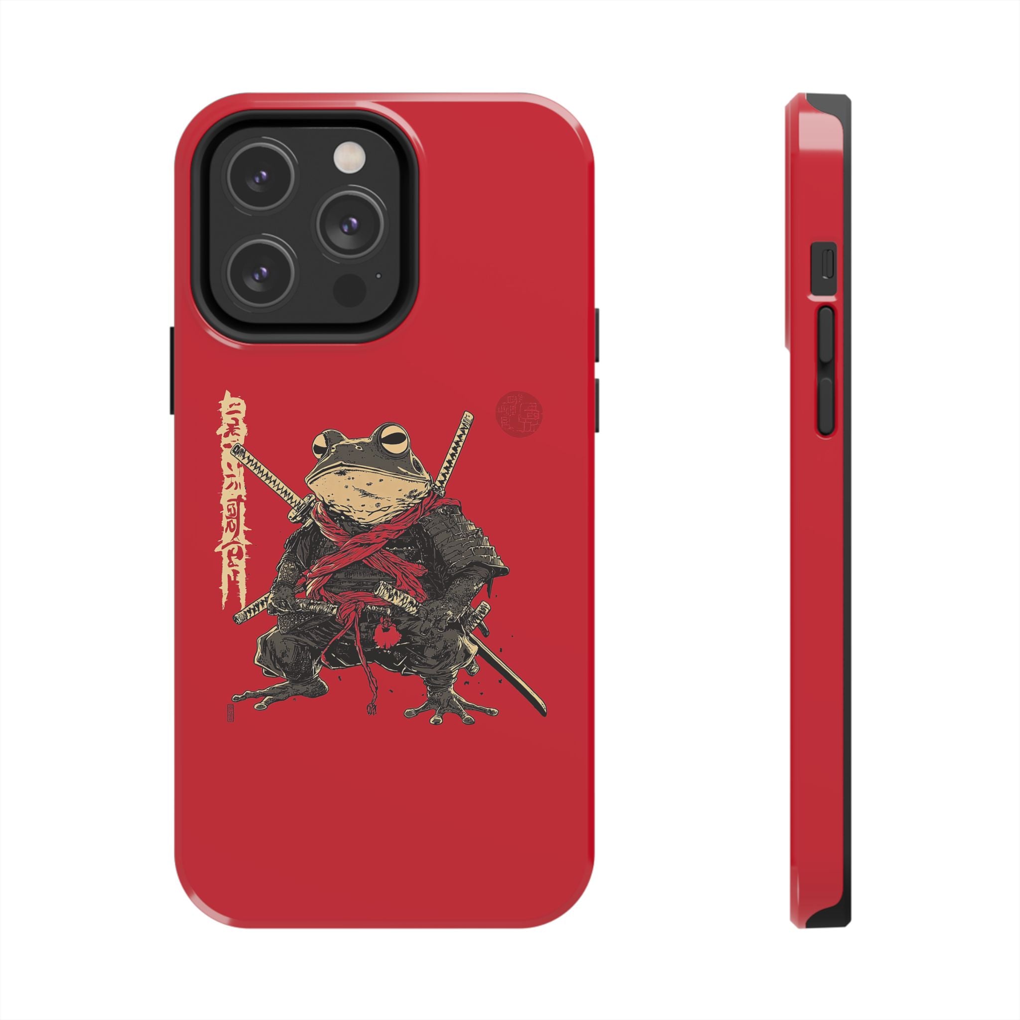 retro-vintage-ninja-frog-iphone-tough-case-red-sun-japanese-samurai-frog-design-stylish-tough-protector-red-iphone-case