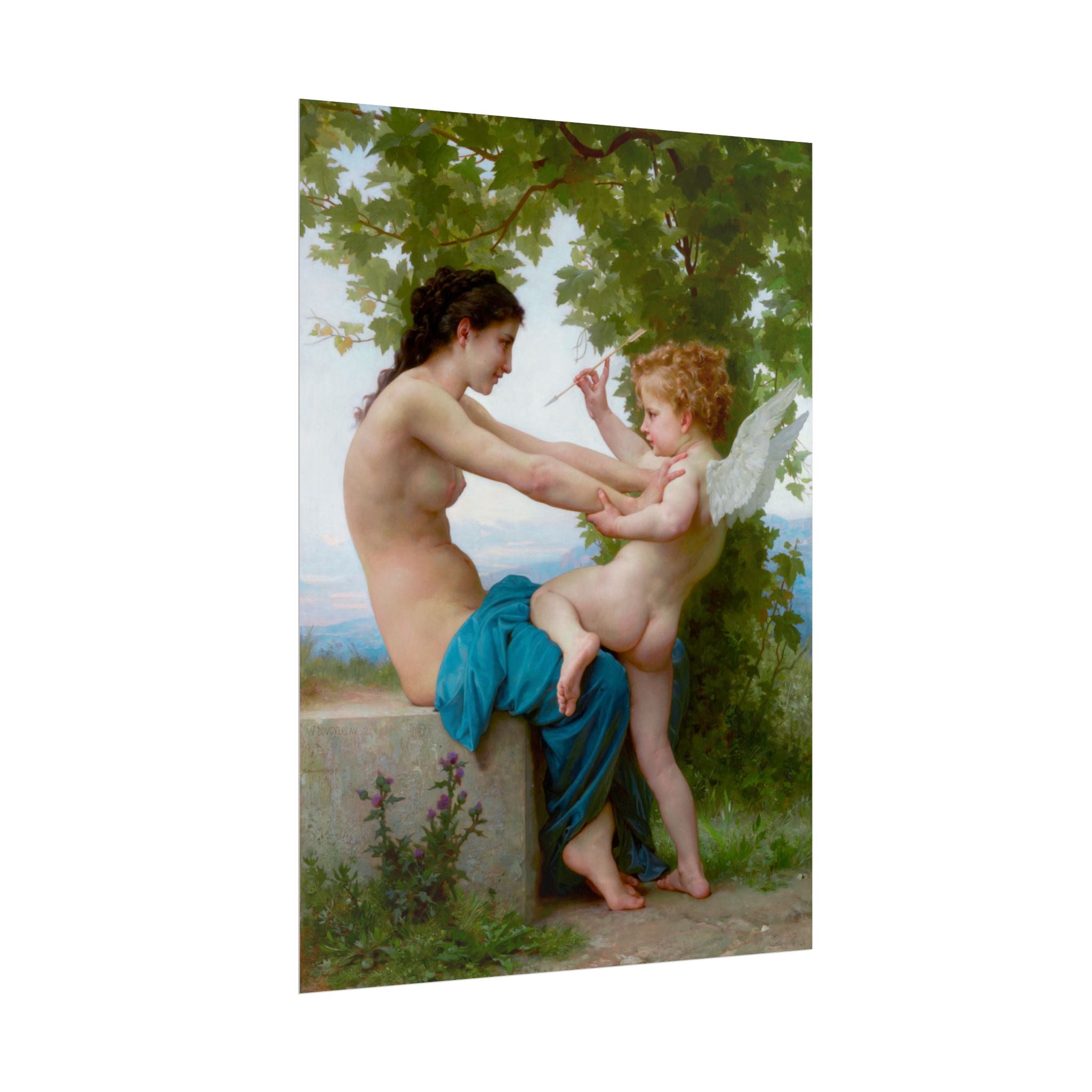 poster-print-girl-defending-herself-against-eros-bouguereau-living-room-decor-love-wall-art-eros-poster-art-romantic-painting