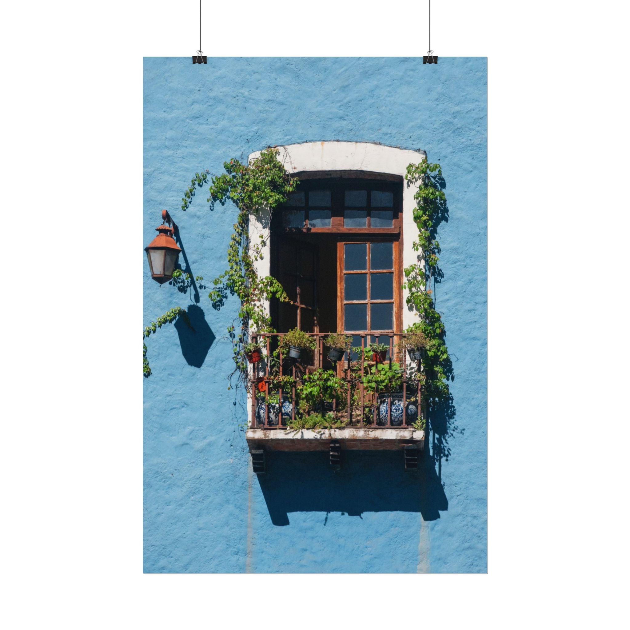 Rolled Posters, Mexican Balcony Home Decor Wall Art Hanging, Living Room Housewarming Gift, Poster Wall Art