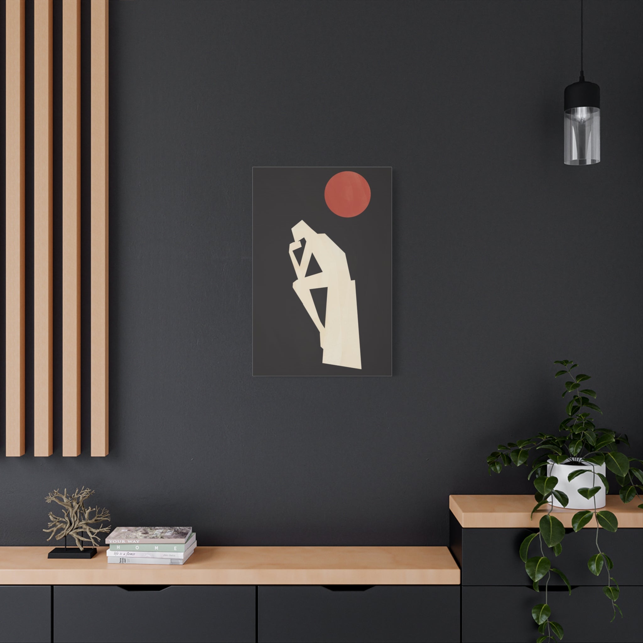 canvas-print-rodin-sculpture-the-thinker-illustration-art-lover-living-room-decor-wall-art-stretched-matte-canvas-gift-home-d