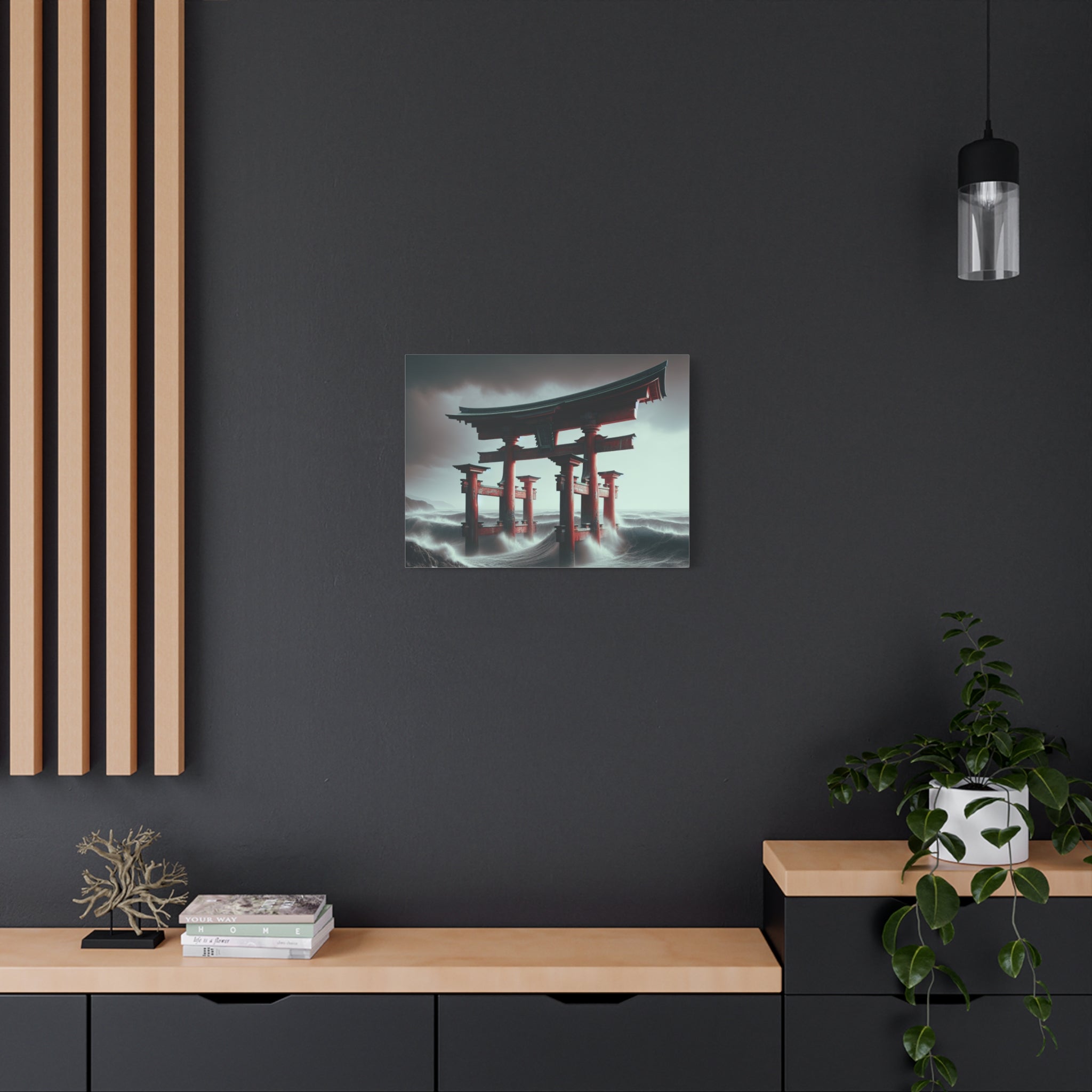 canvas-art-japanese-torri-gate-geisha-wall-decor-matte-stretched-artwork-home-decoration-asian-inspired-painting-oriental-roo