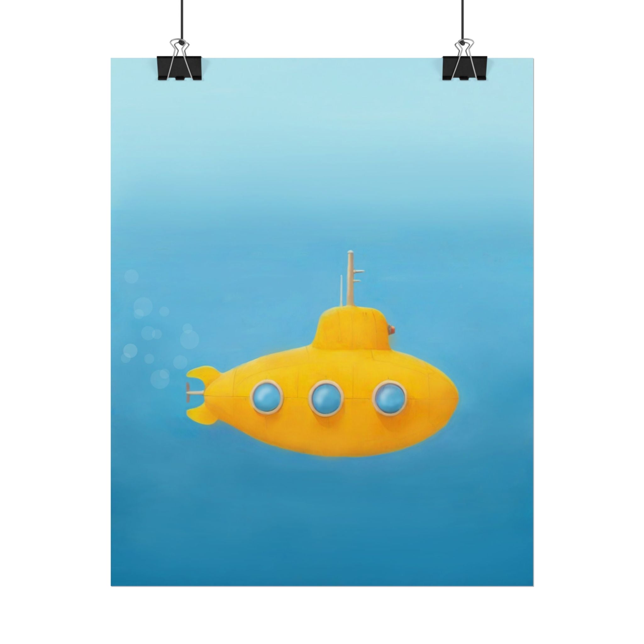 yellow-submarine-nursery-poster-art-fine-art-poster-wall-art-submarine-print-yellow-nursery-decor-gender-neutral-nursery