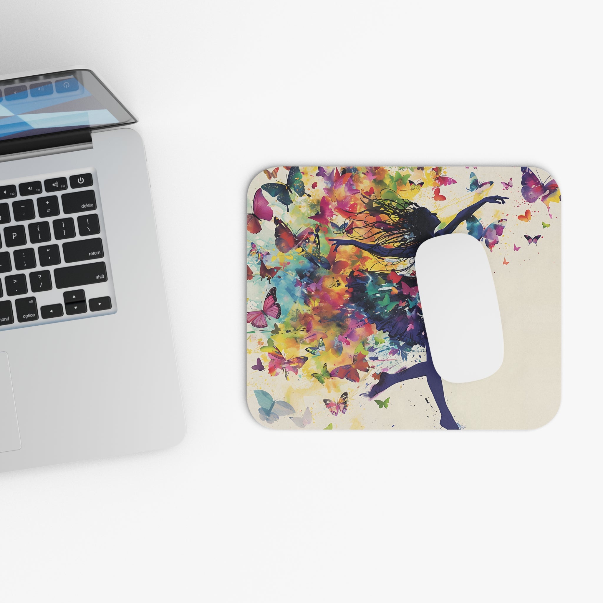 dancing-ballerina-girl-and-butterflies-watercolor-mouse-pad-artistic-desk-accessory-whimsical-small-mousepad