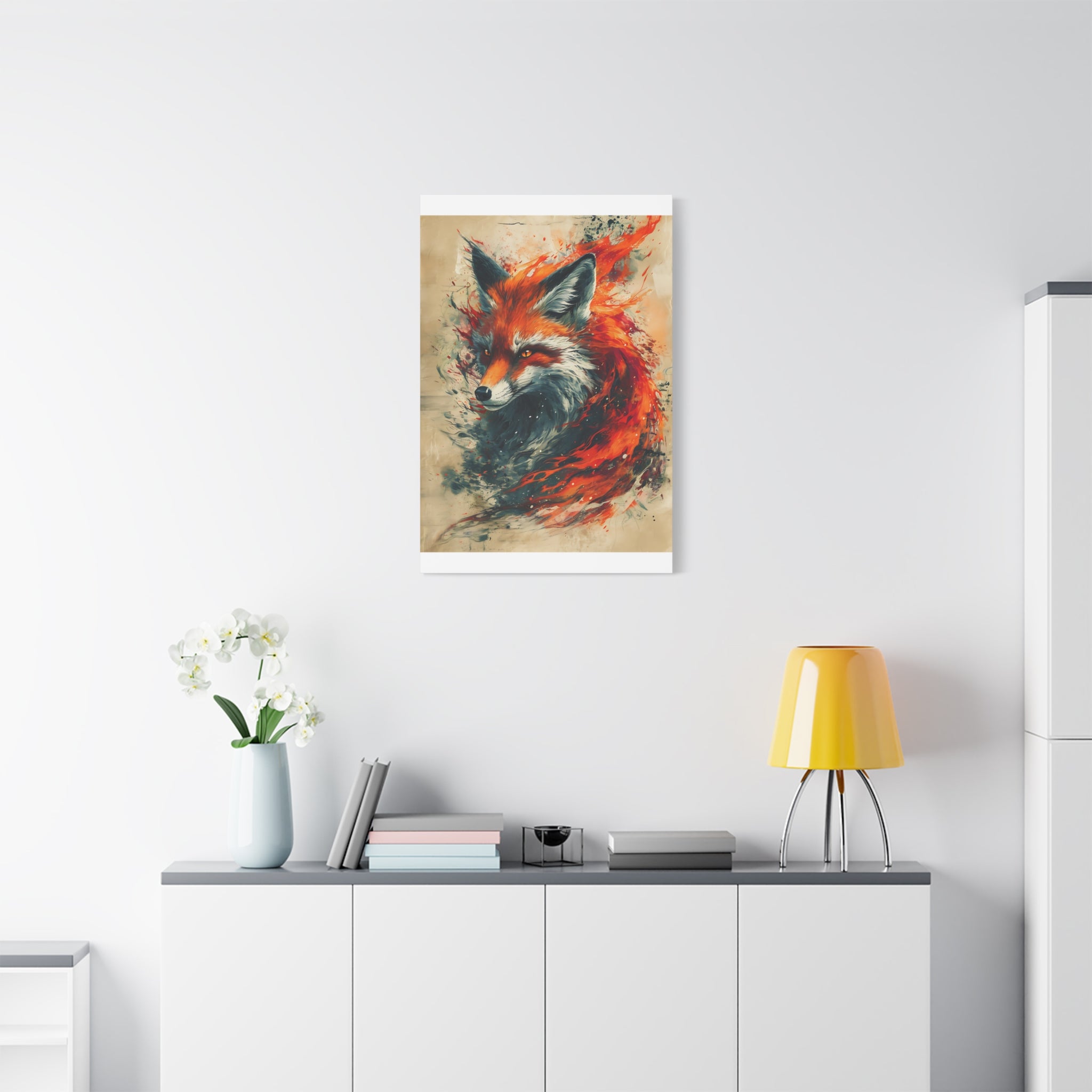 Red Fox Poster Print, Fantasy Wildlife Wall Art, Home Decor, Animal Lover Gift, Nature Print, Fantasy Art Decor, Poster Wall Art