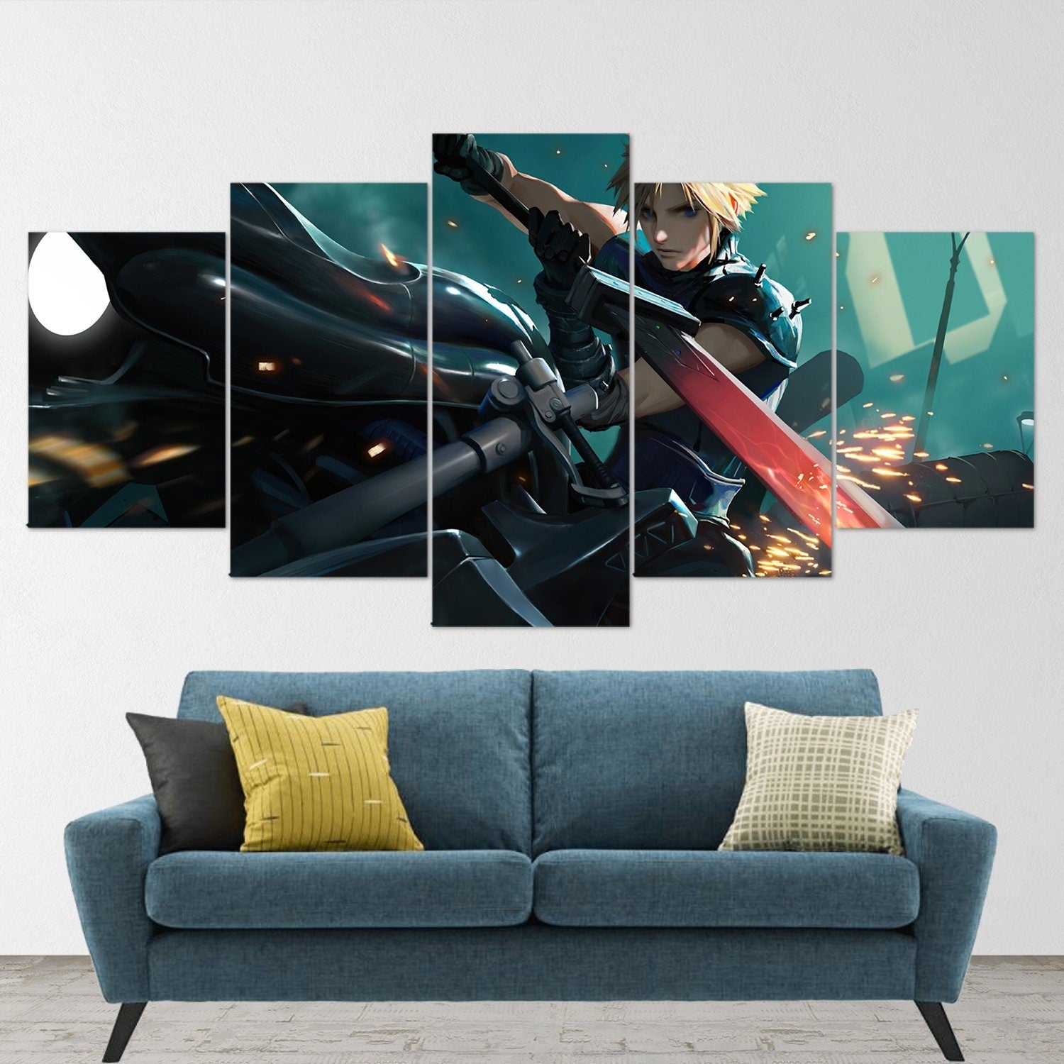final-fantasy-5-piece-canvas-wall-art-final-fantasy-14-final-fantasy-7-final-fantasy-5-piece-final-fantasy-poster-5-panel