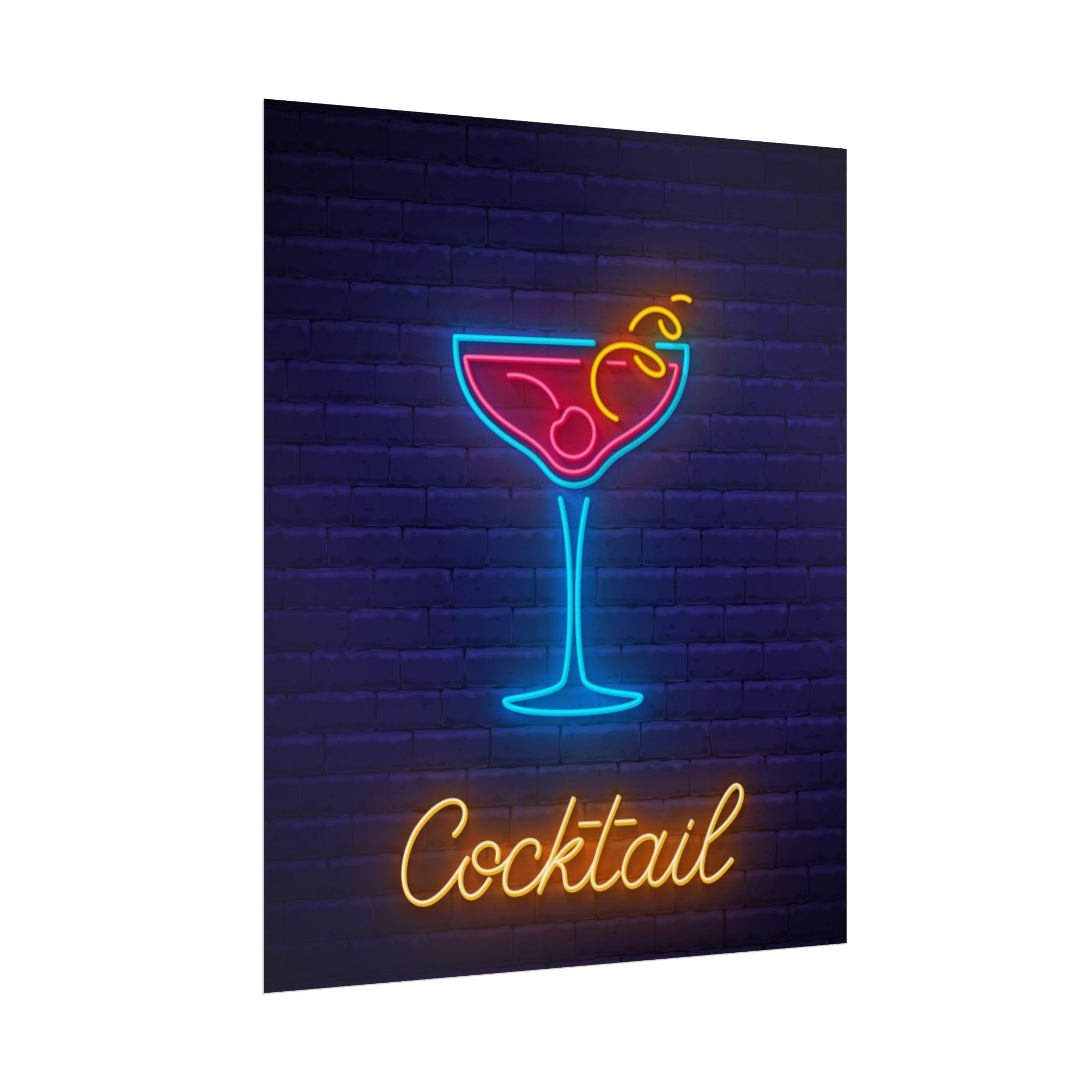 cocktail-neon-martini-poster-wall-art-decor-large-poster-artwork-cocktail-print-bar-decor-kitchen-wall-art
