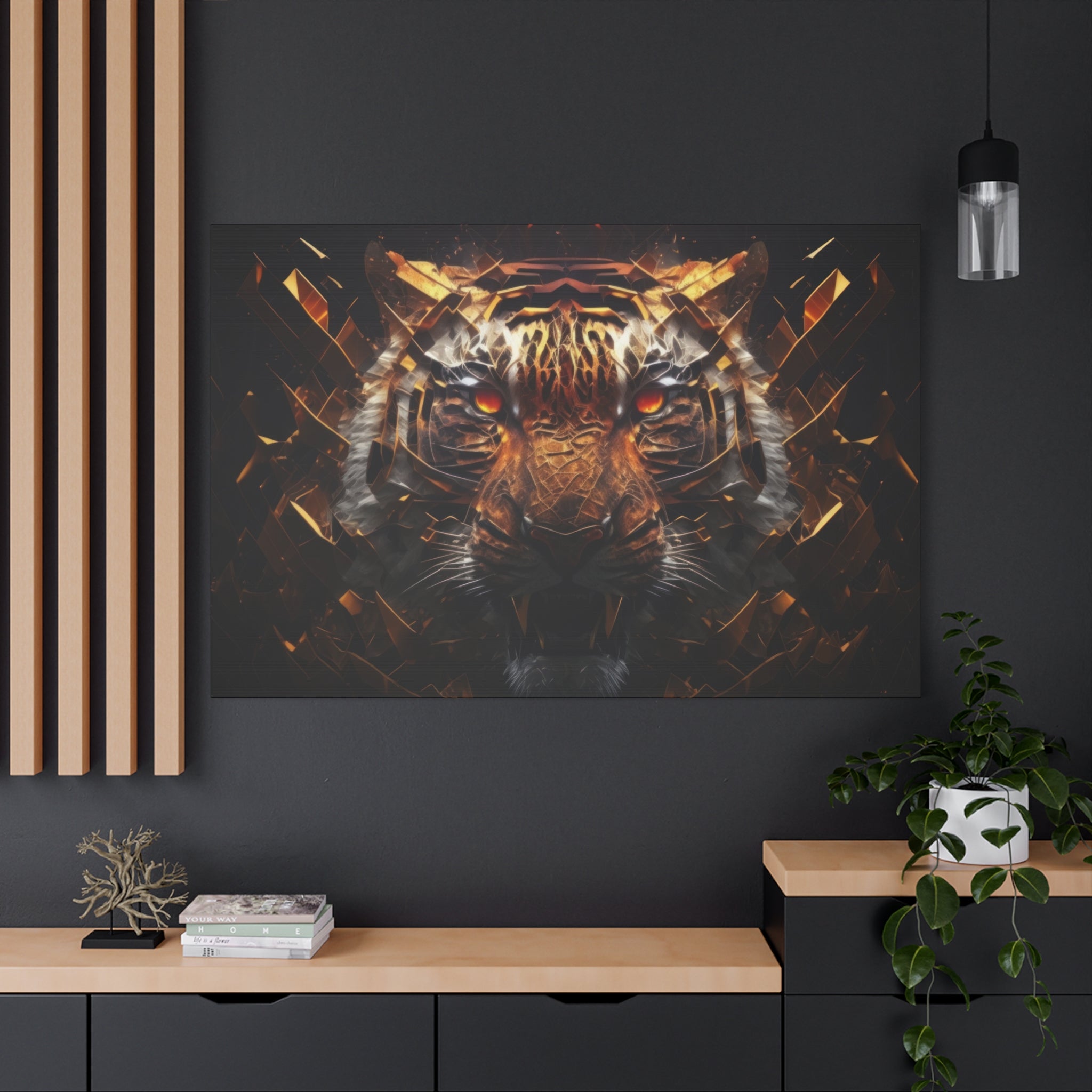canvas-print-tiger-face-predator-fantasy-art-home-living-room-decor-matte-stretched-wall-art-animal-art-tiger-canvas