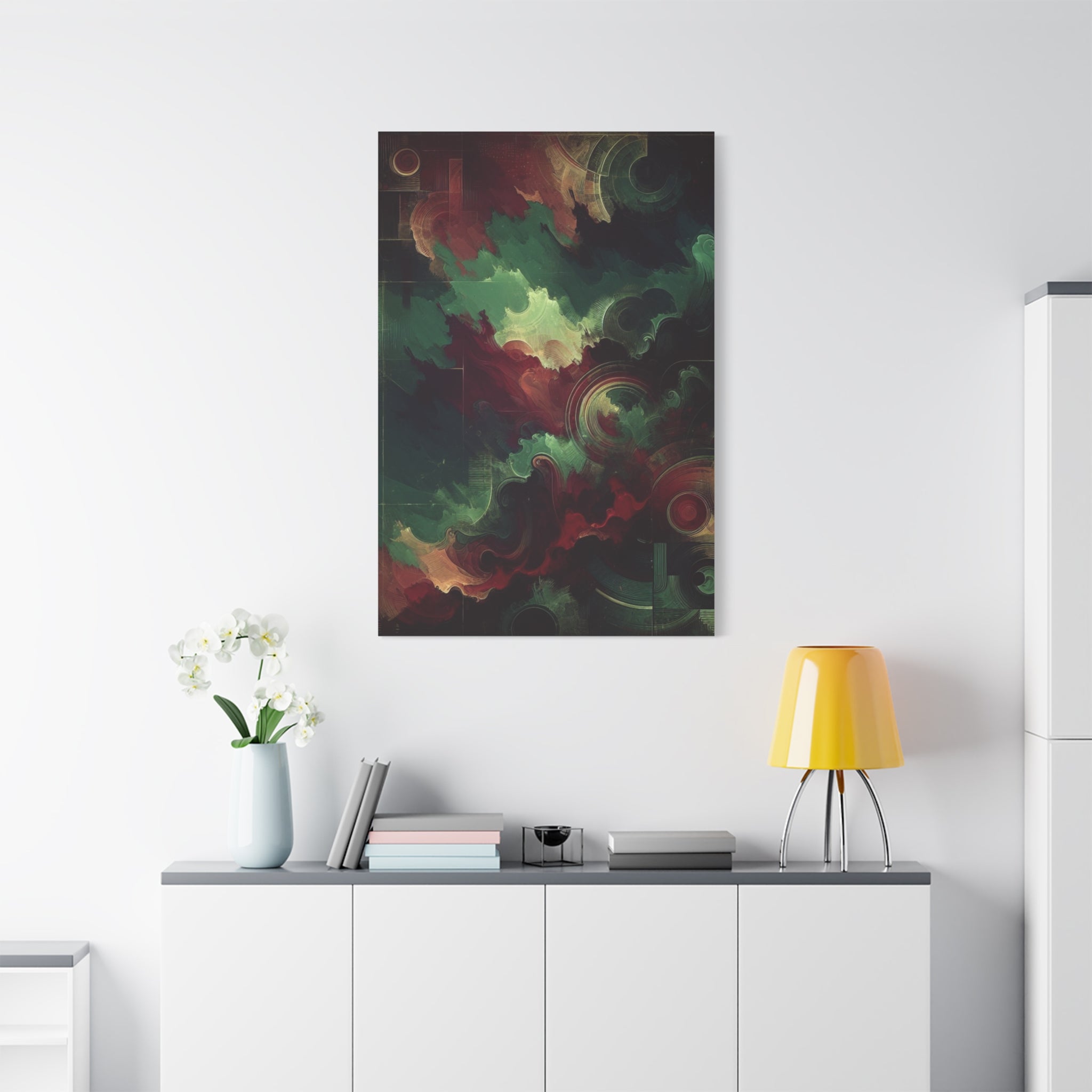 canvas-print-abstract-green-and-burgundy-wall-art-living-room-decor-gallery-wrap-canvas-abstract-wall-decor-colorful-art-home