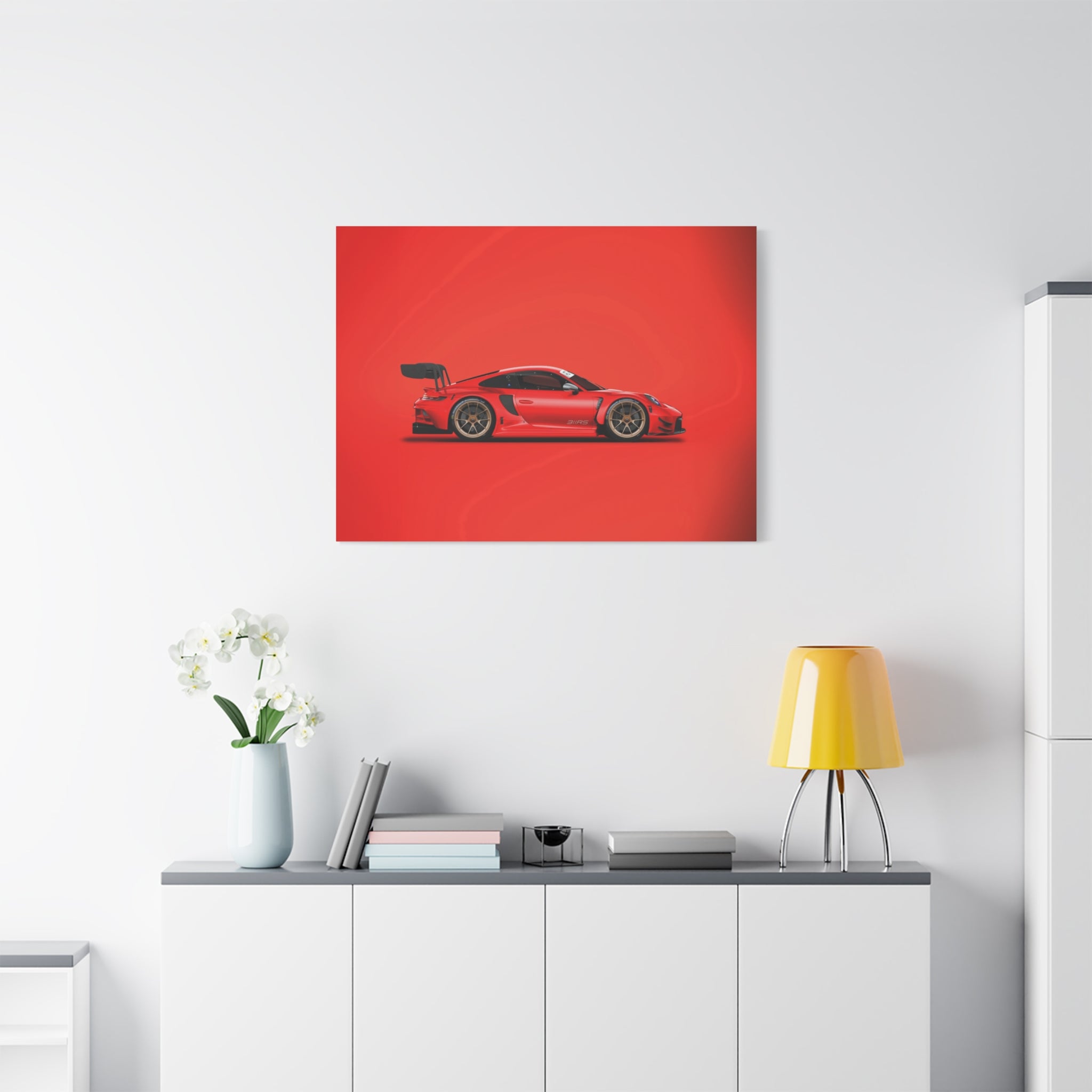 canvas-print-wall-art-porsche-911-red-gt3r-red-supercar-poster-matte-canvas-decor-stretched-large-canvas-wall-art-hypercars-1