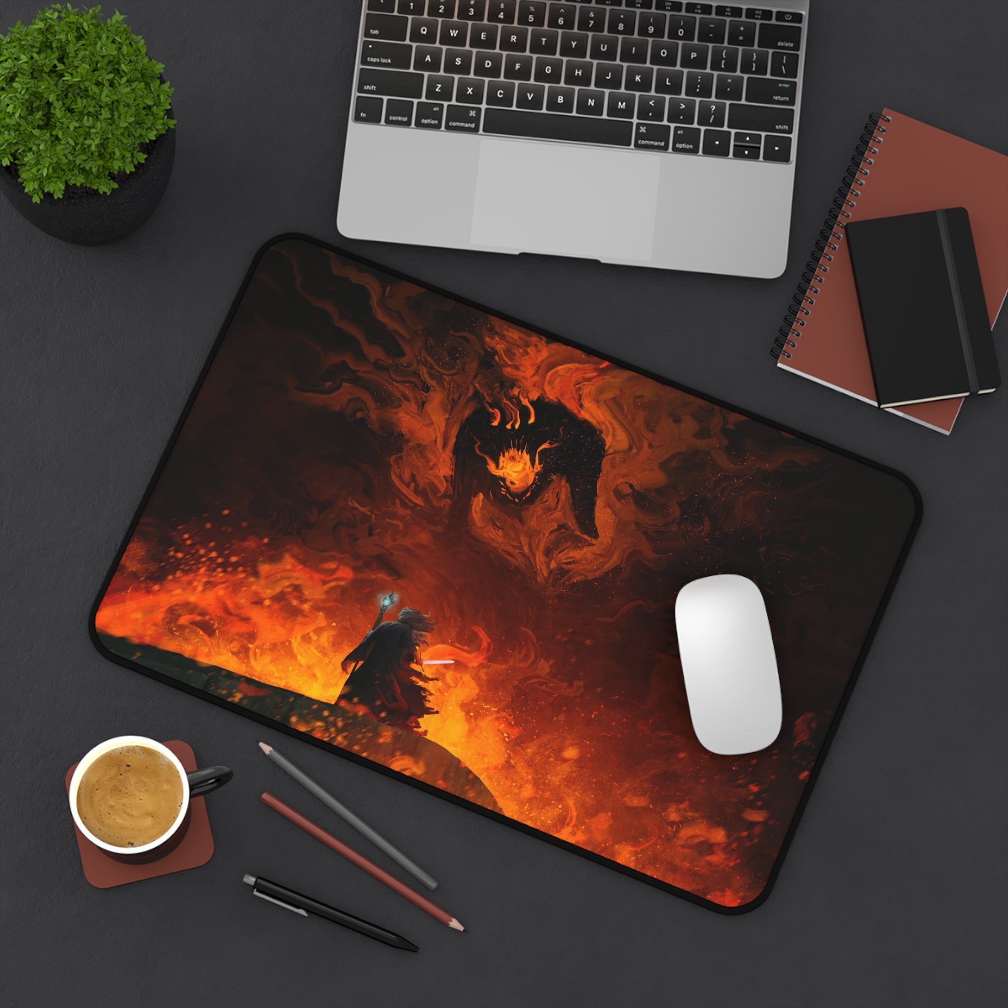lotr-mouse-pad-lord-of-the-rings-desk-mat-gandalf-vs-balrog-desk-pad-lotr-mouse-pad-lotr-desk-decor