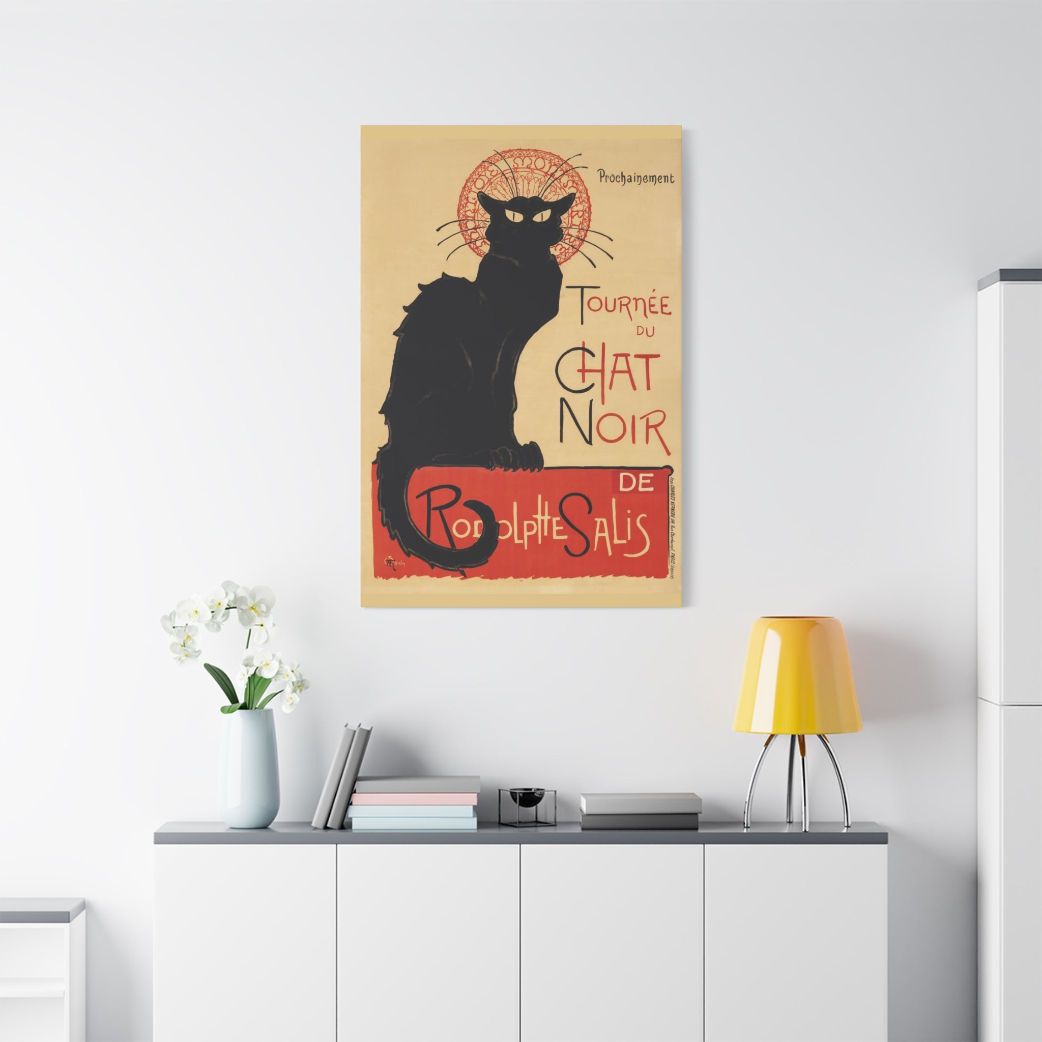 canvas-print-tournee-du-chat-noir-wall-art-matte-canvas-stretched-home-decor-living-room-theophile-steinlen-art-cat
