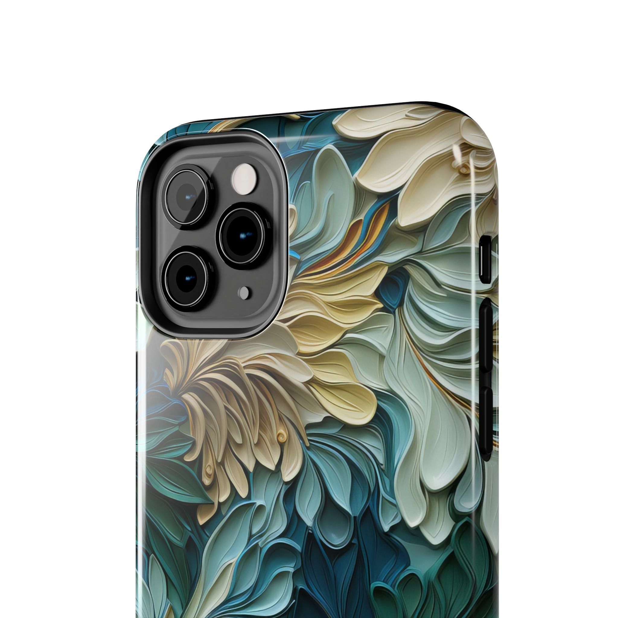 textured-art-nouveau-floral-tough-phone-case-cottagecore-iphone-case-unique-floral-phone-cover-vintage-style-iphone-case-prot