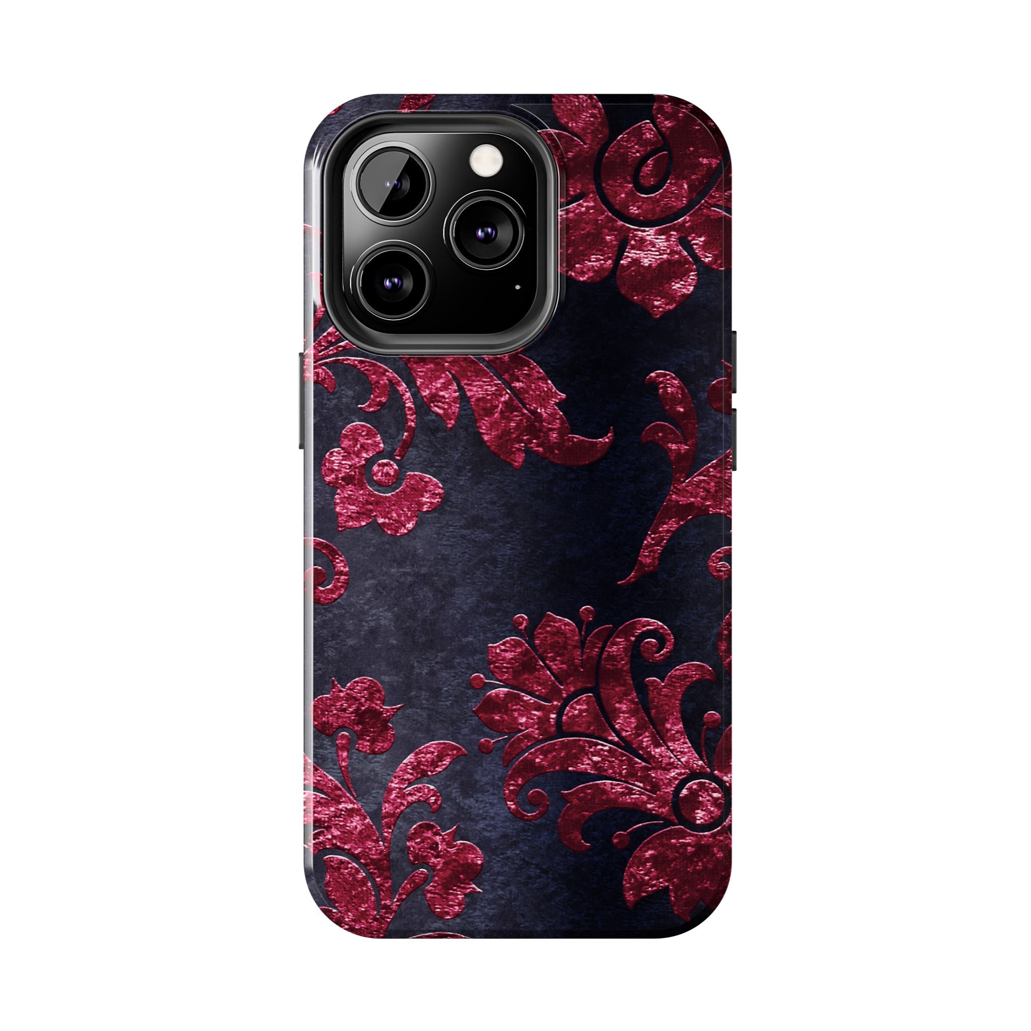 embossed-burgundy-velvet-tough-iphone-case-protective-iphone-cover-heavy-duty-iphone-case-rugged-phone-case-durable-smartphon