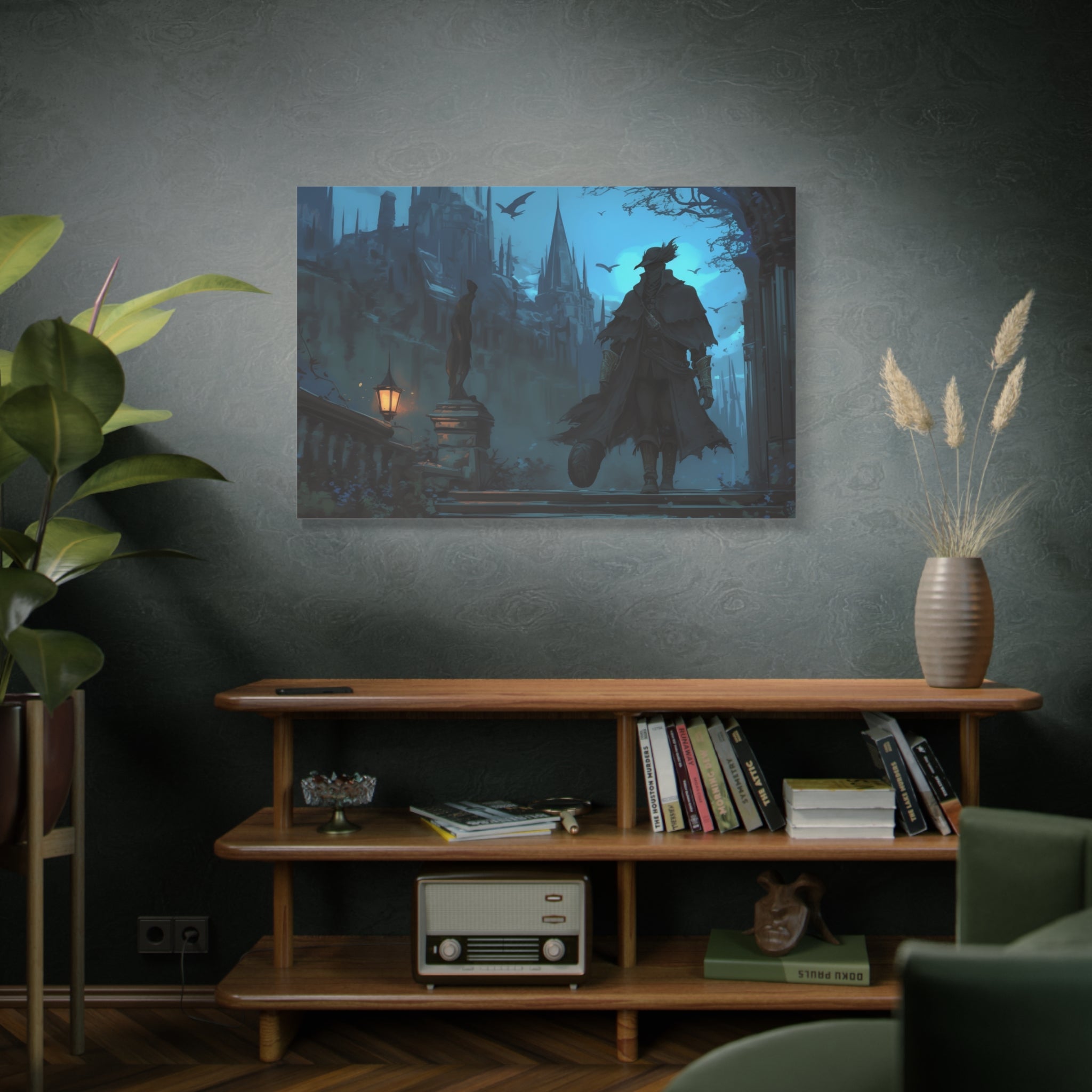Bloodborne Art The Hunter Canvas Wall Art, Home Wall Decor, Game Wall Art Print